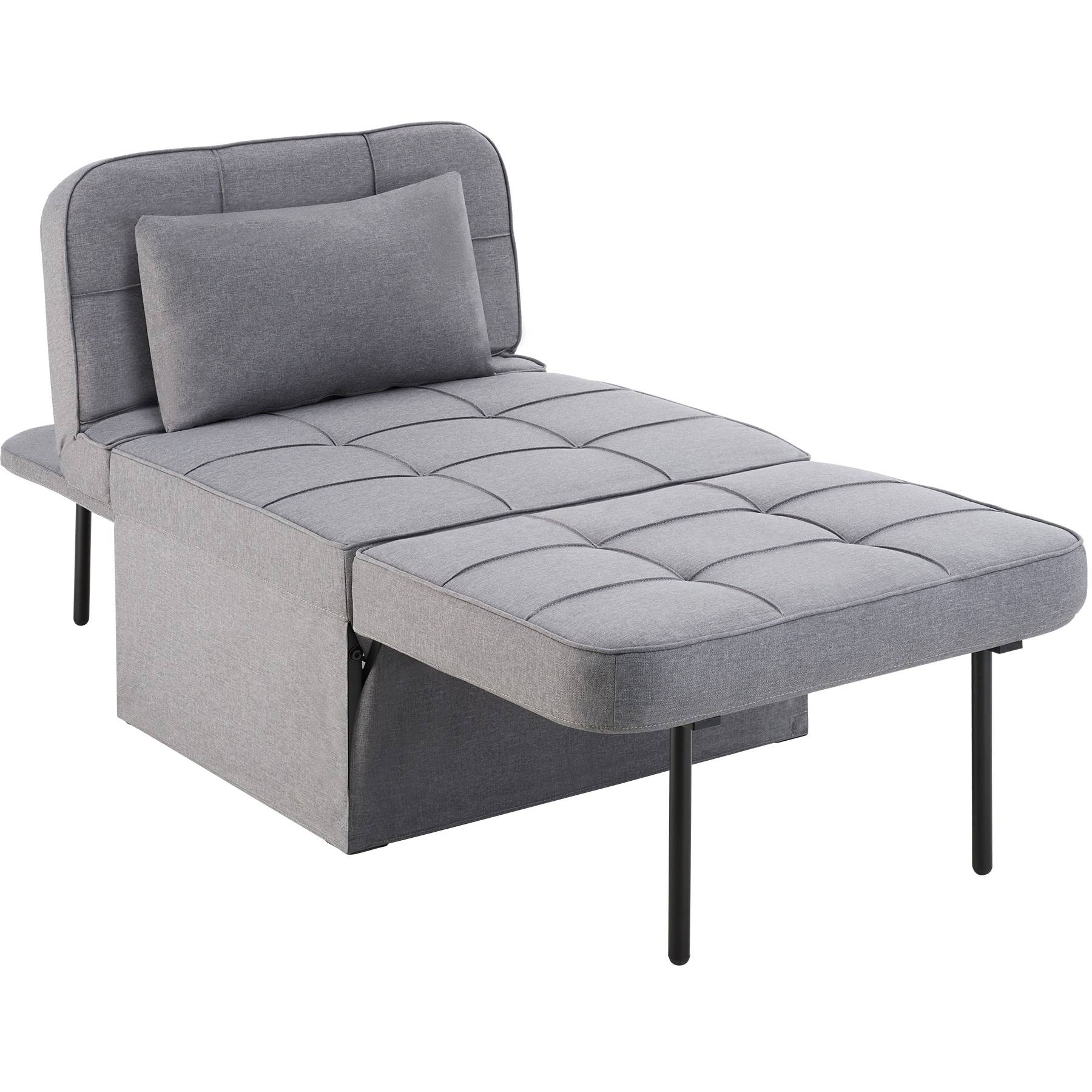 Sofa Bed Ponto - 4 in 1 uses as a stool, chair, lounger or bed, 6-position adjustable backrest