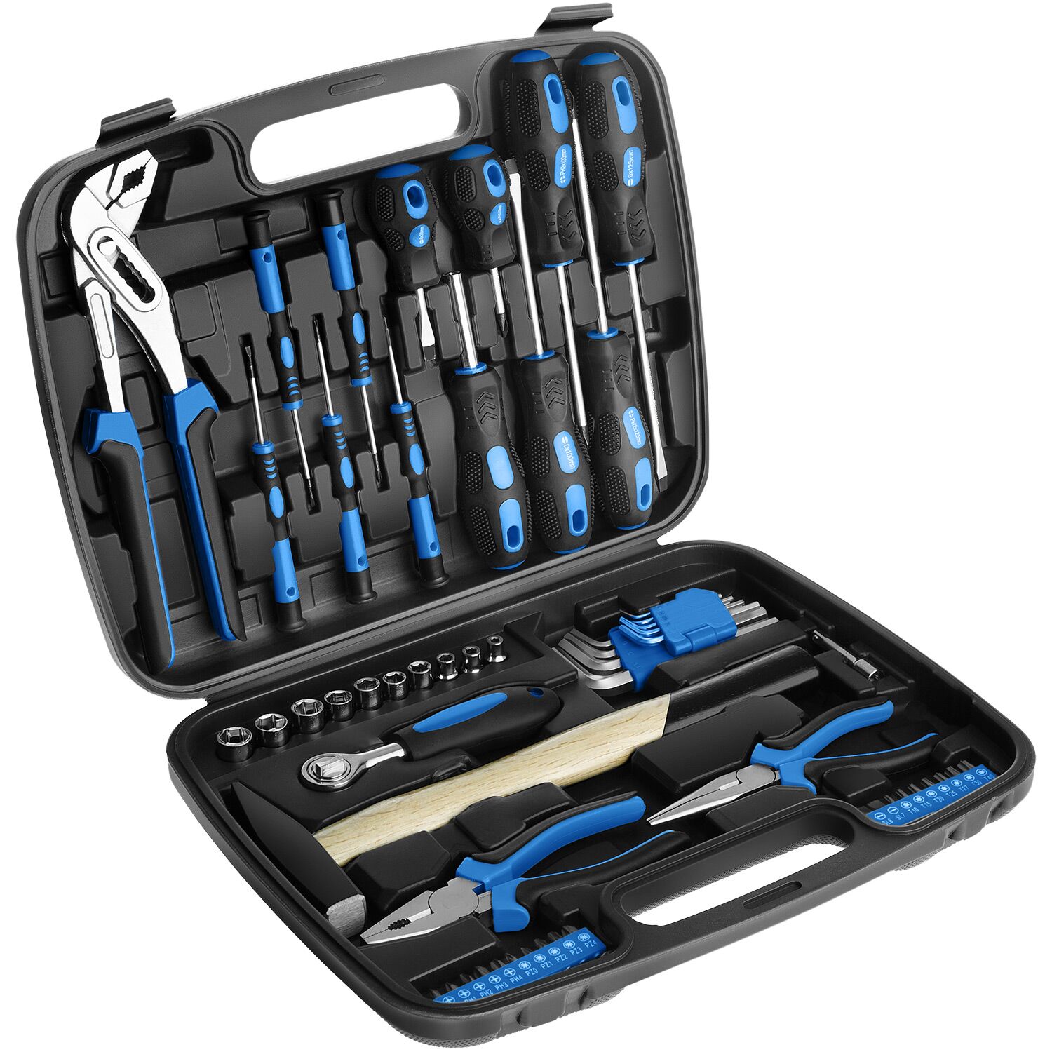 Tool Box Luigi - 57 piece tool set, clear arrangement