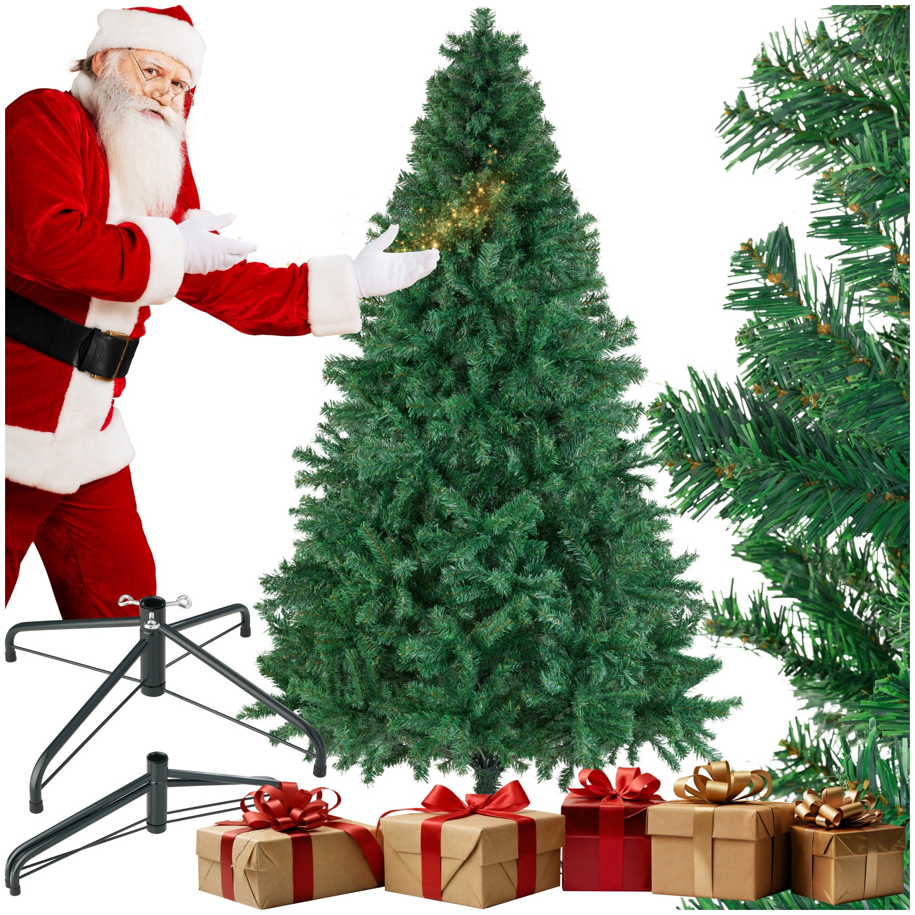 Christmas Tree Dasher artificial in green with dense needles