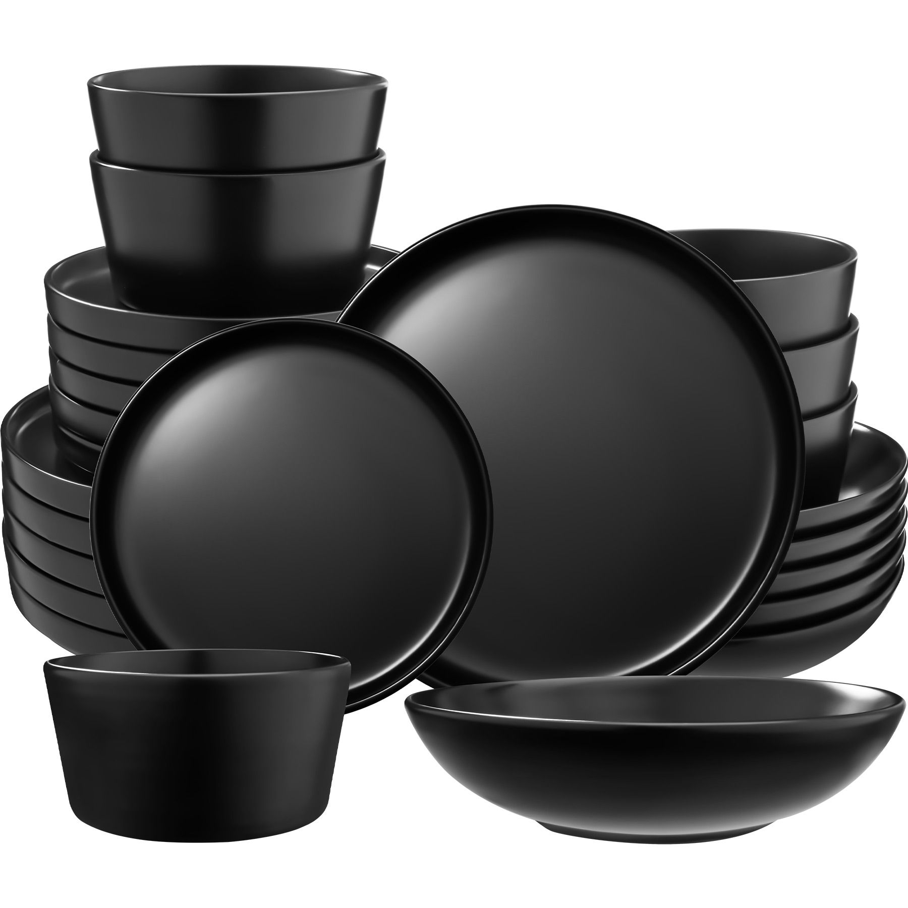 Dinnerware Set Una incl Plates, Bowls and Cups, Suitable for Dishwashers