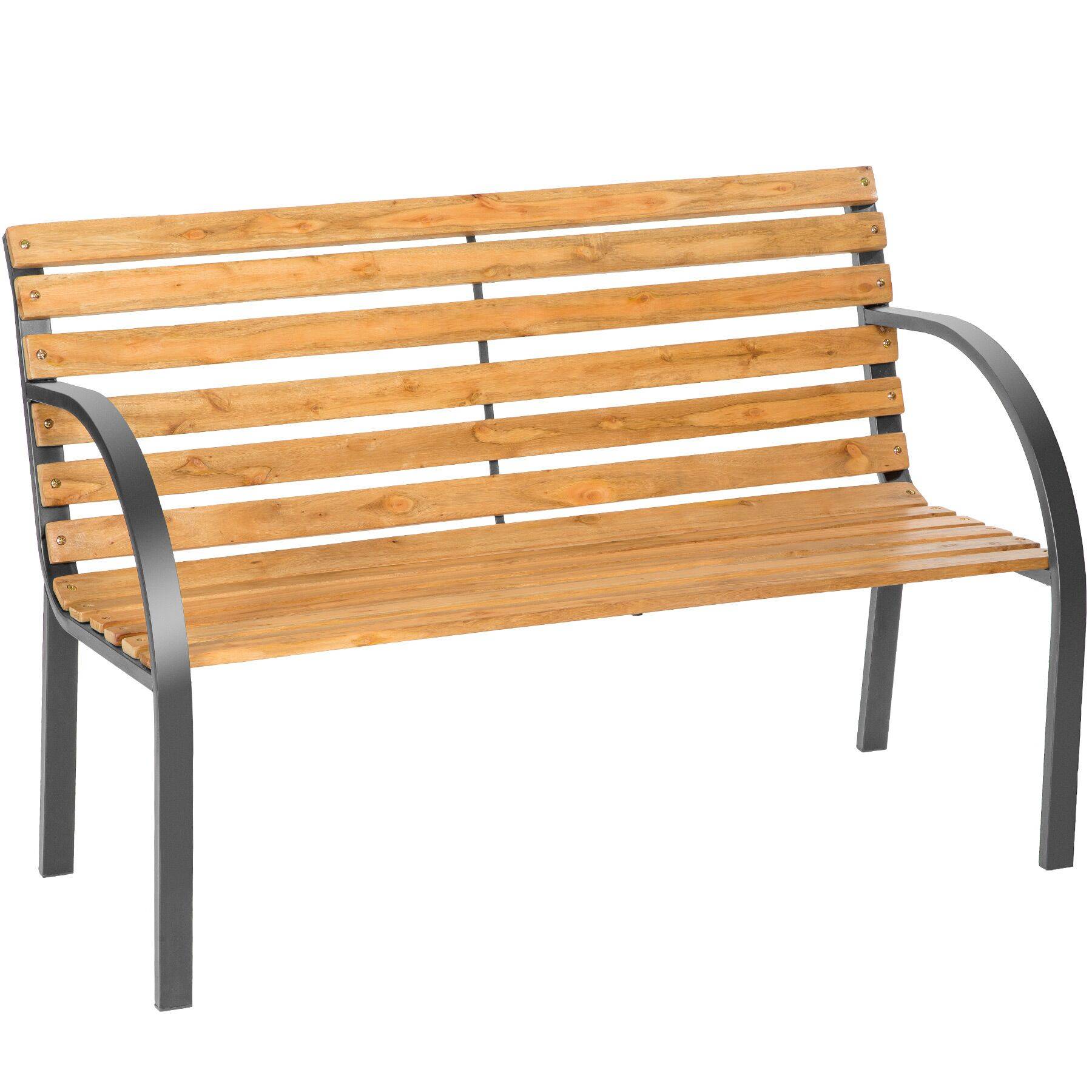 Garden Bench Michaela - 2-seater, weatherproof, 119.5 x 62 x 83 cm