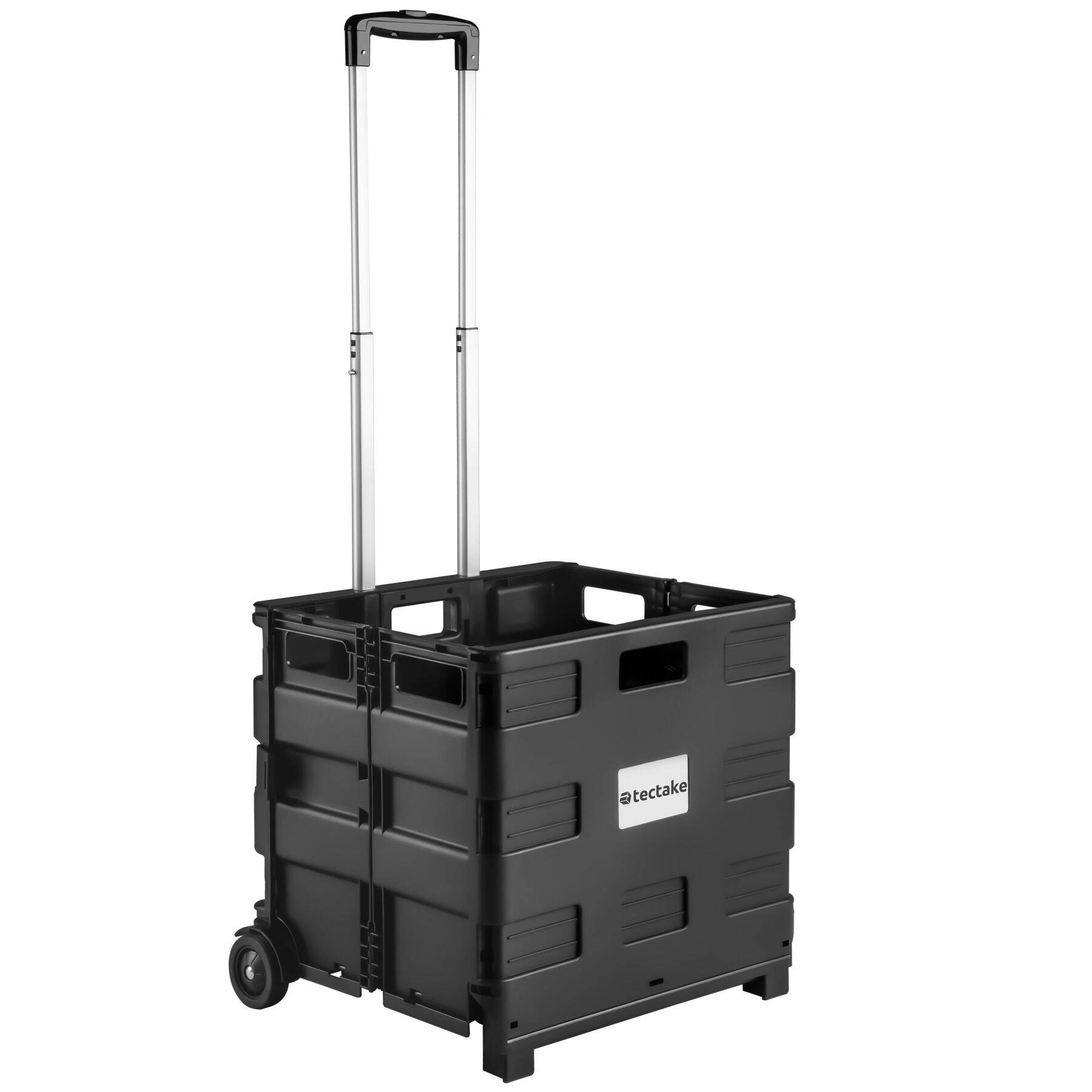 Shopping Trolley - hard shell, foldable, telescopic handle, castors