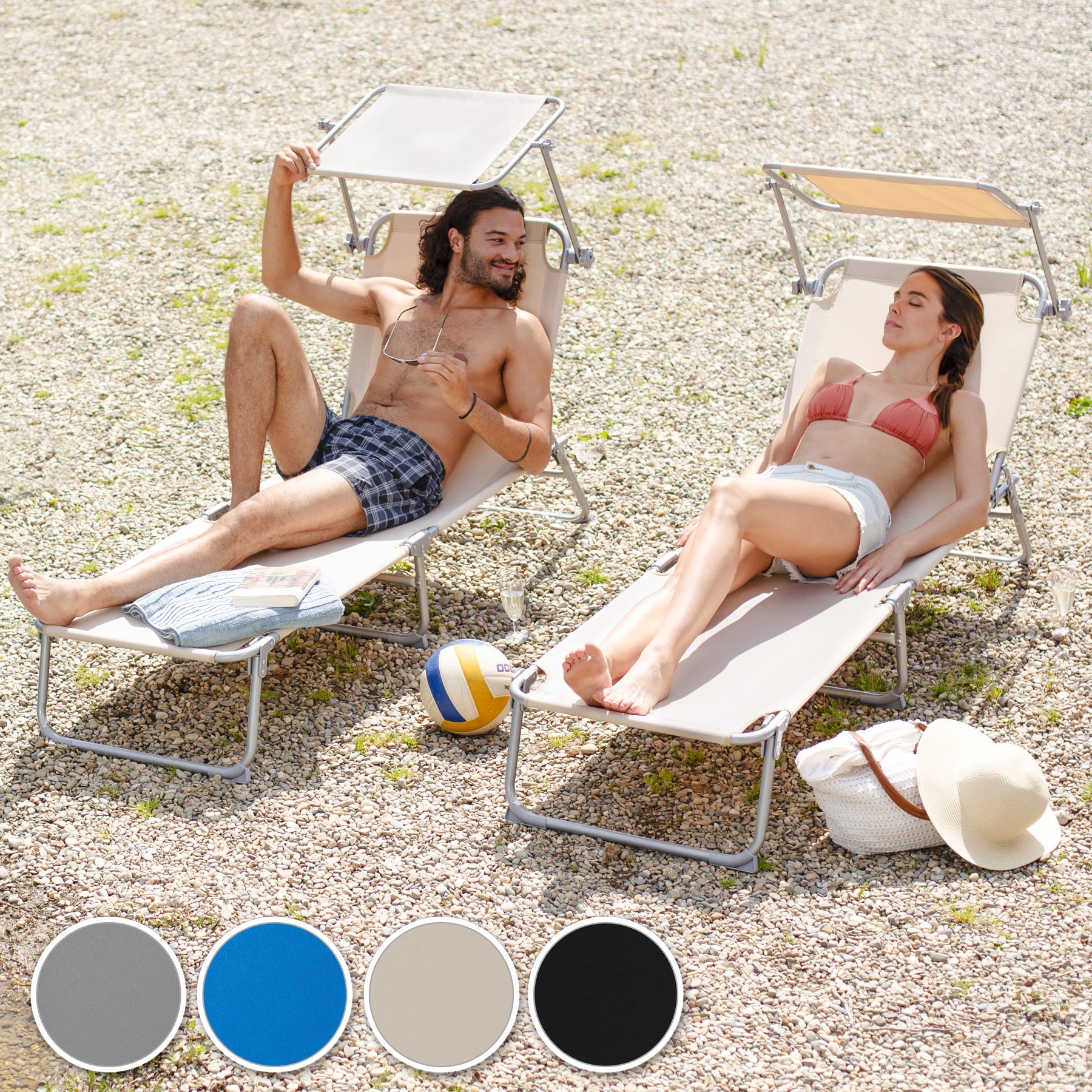Mini store sun lounger