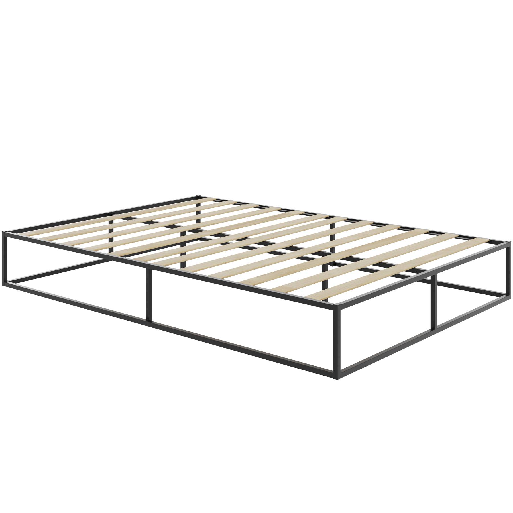 Bed Frame Kyoto - steel frame, flexible slats, storage space & 250 kg load capacity
