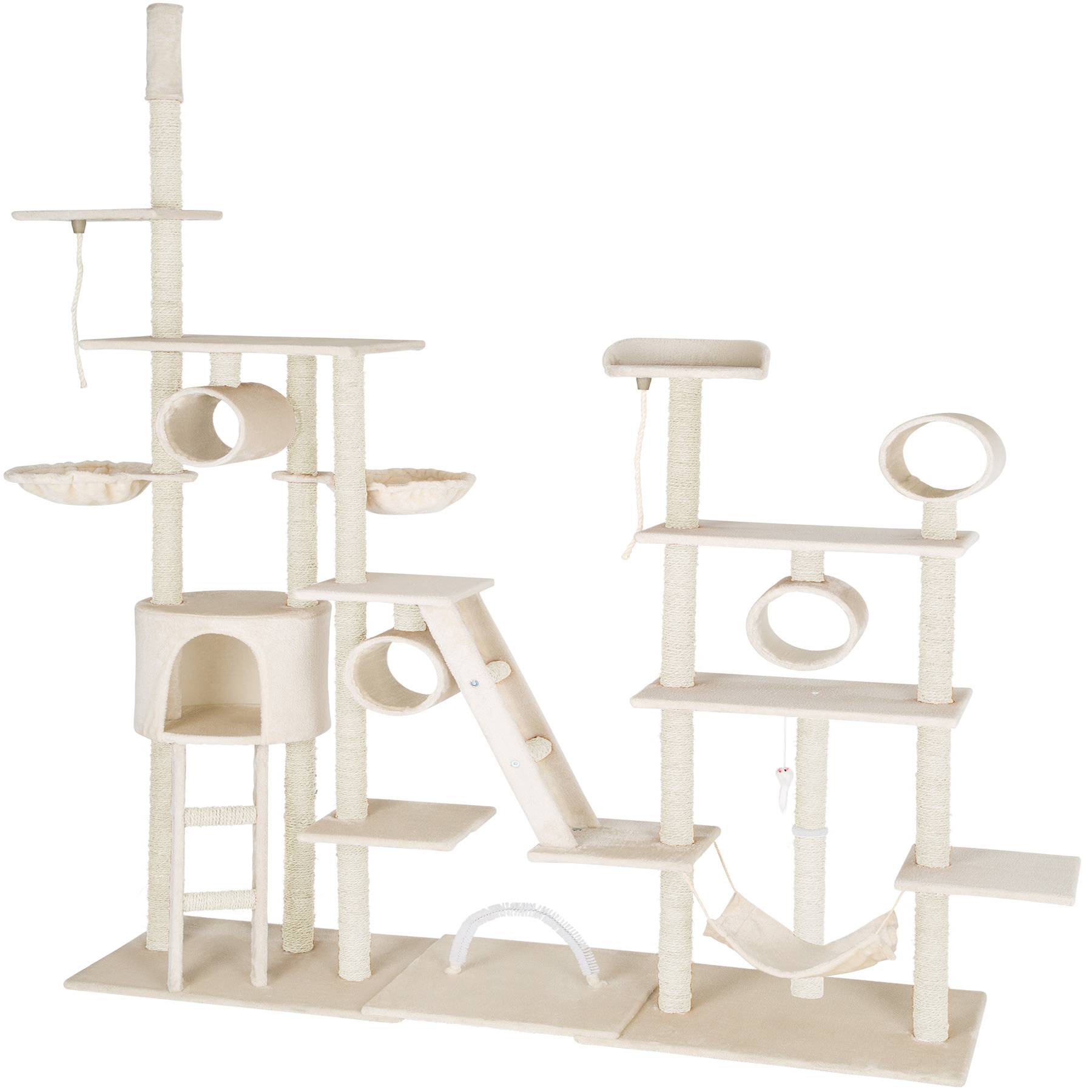 234 to 261 cm Cat Tree Tower Multi-Level Cat Condo with Scratching Post Kittens Activity
