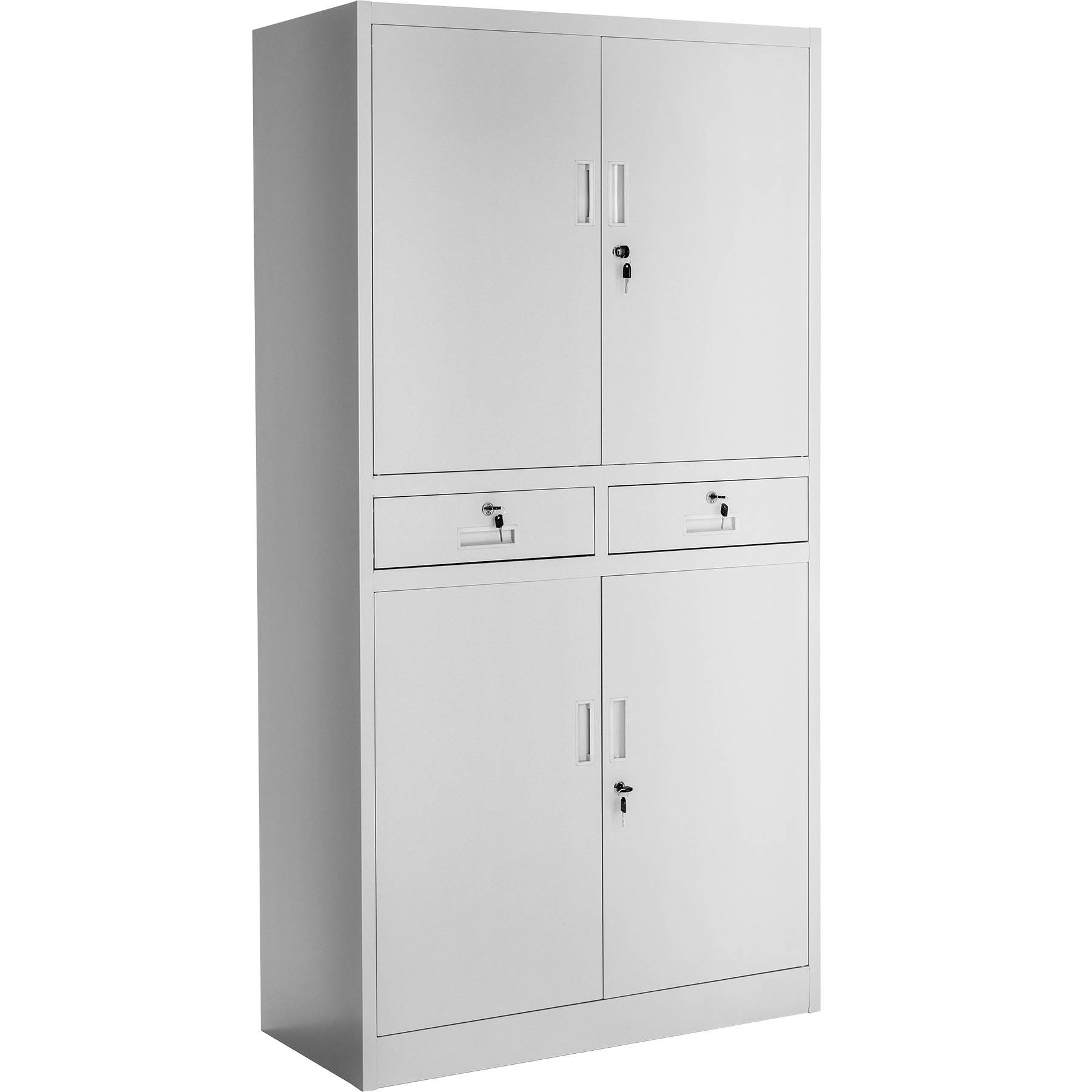 Filing Cabinet Cosmo - 2 drawers, 5 adjustable shelves, 180 x 80 x 40 cm