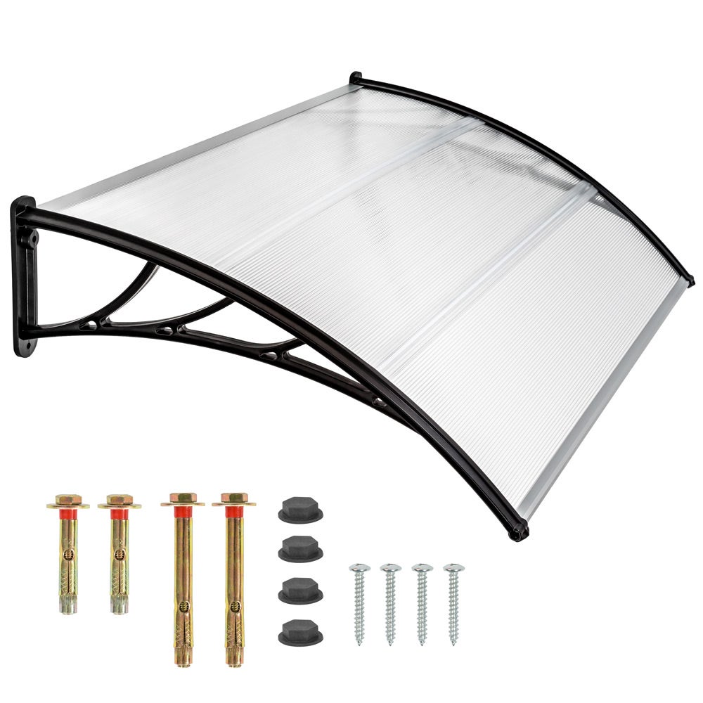 Buy Canopy Transparent solid front door rain shelter online cheap tectake
