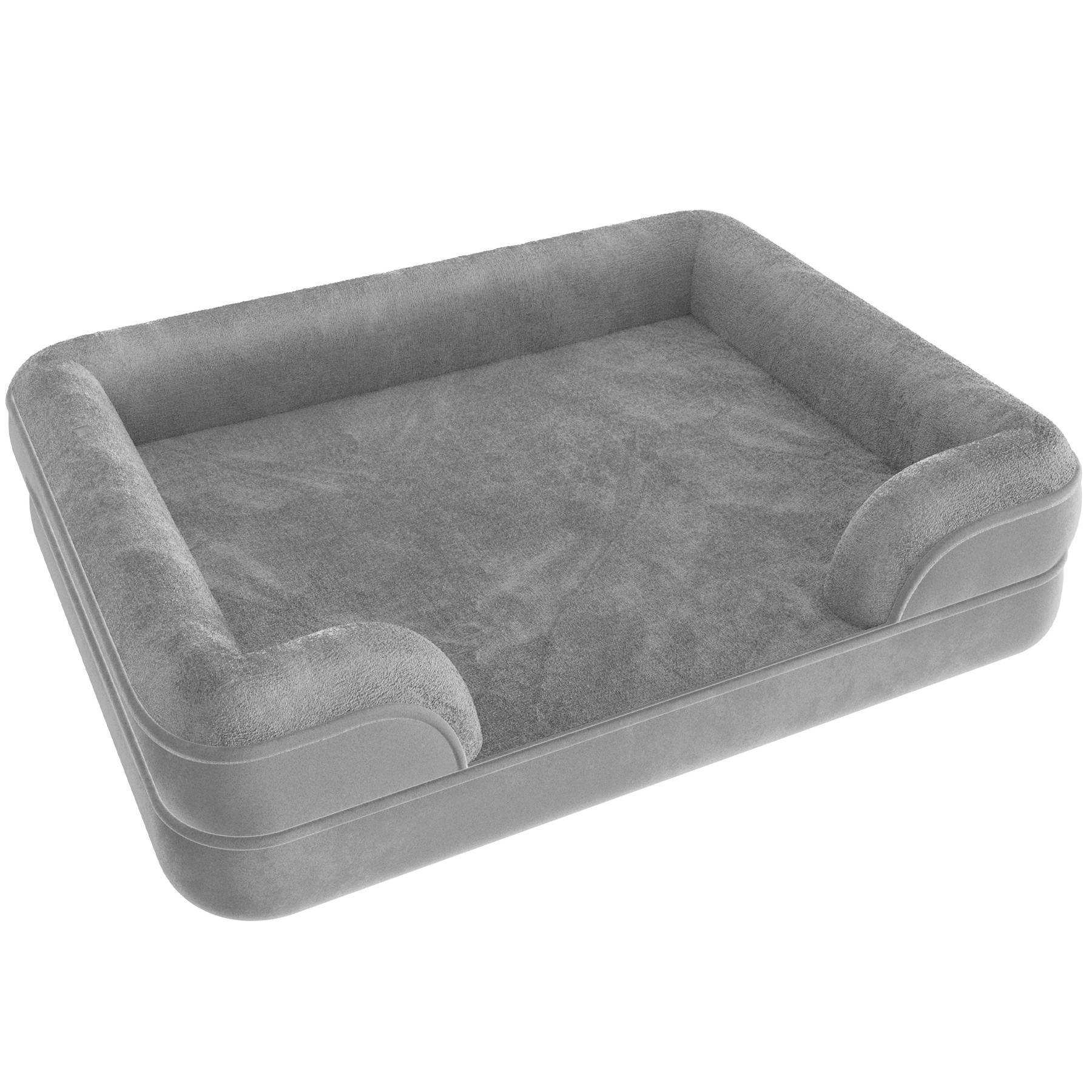 Dog Bed Kimba - orthopaedic, thick padding, raised edge, washable cover