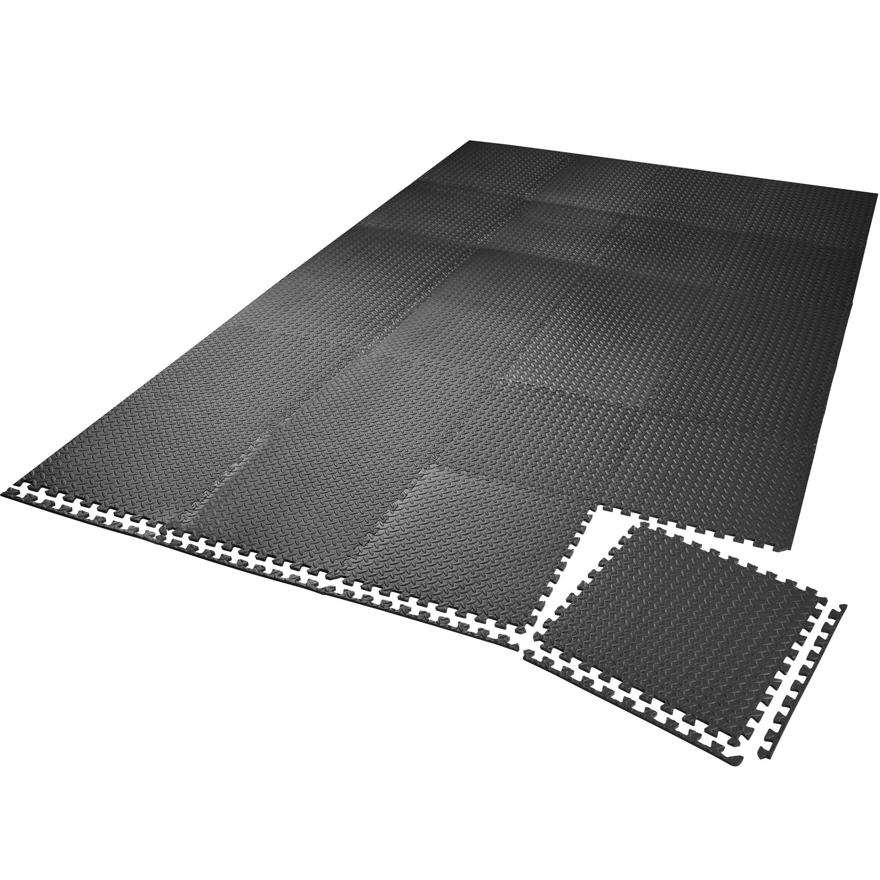 Gym Mats - 24 interlocking sections with 48 edge pieces