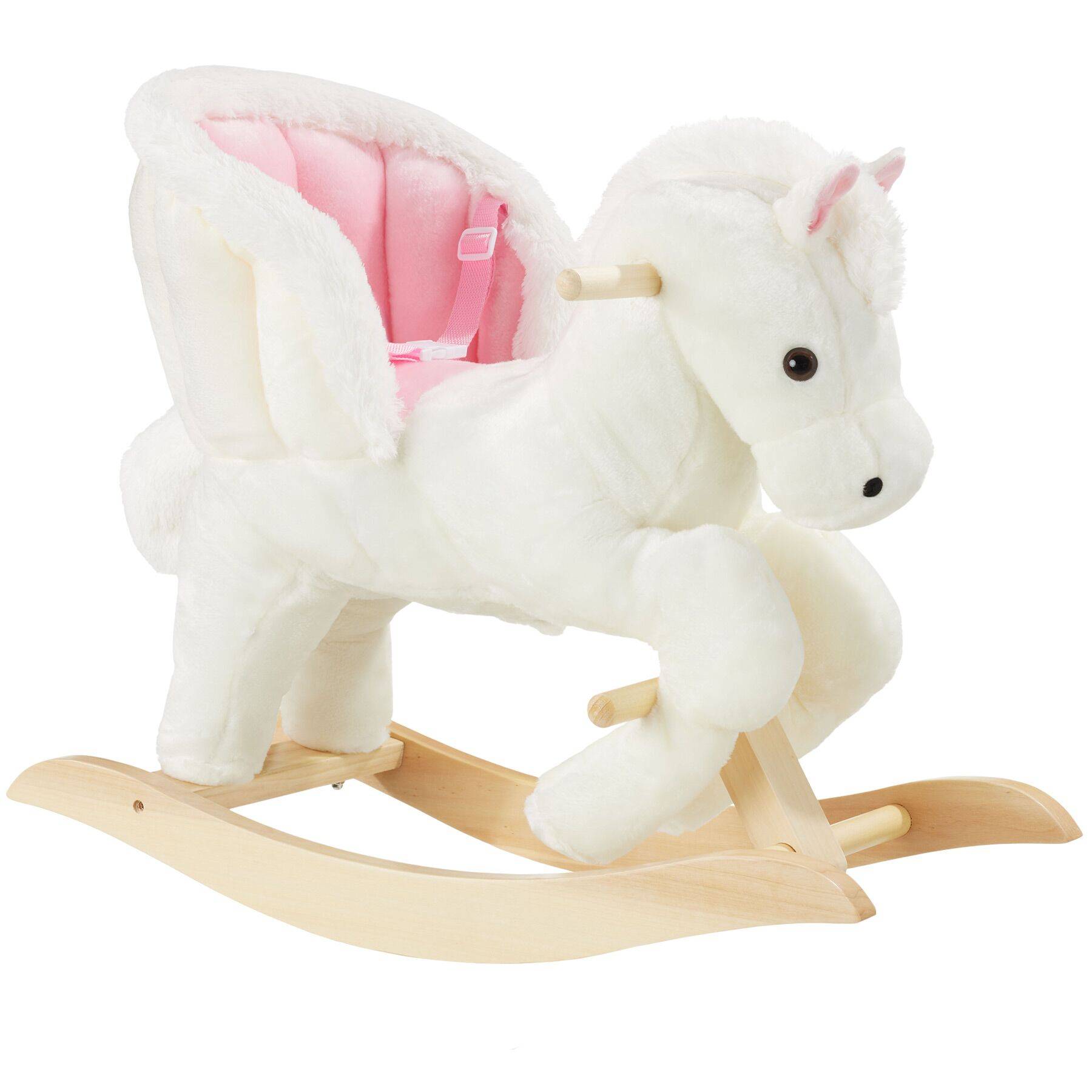 Rocking horse with plush, high-quality design, from 18 months