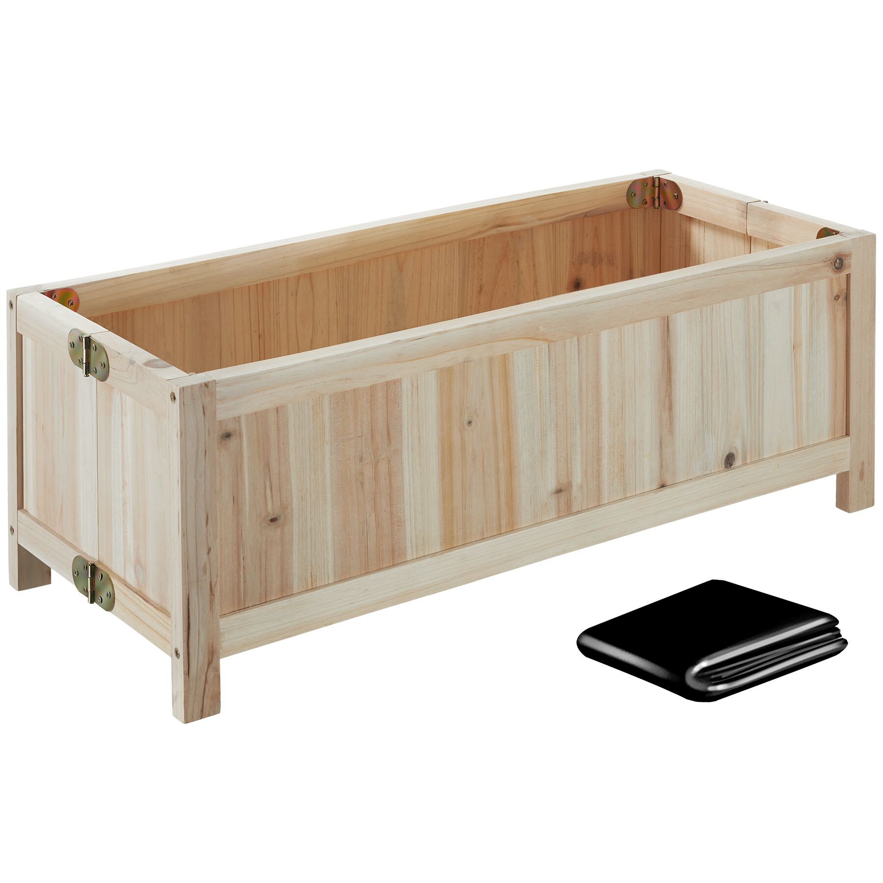 Raised Bed - for gardens, 30 litre capacity, wooden, 70 x 30 x 25cm
