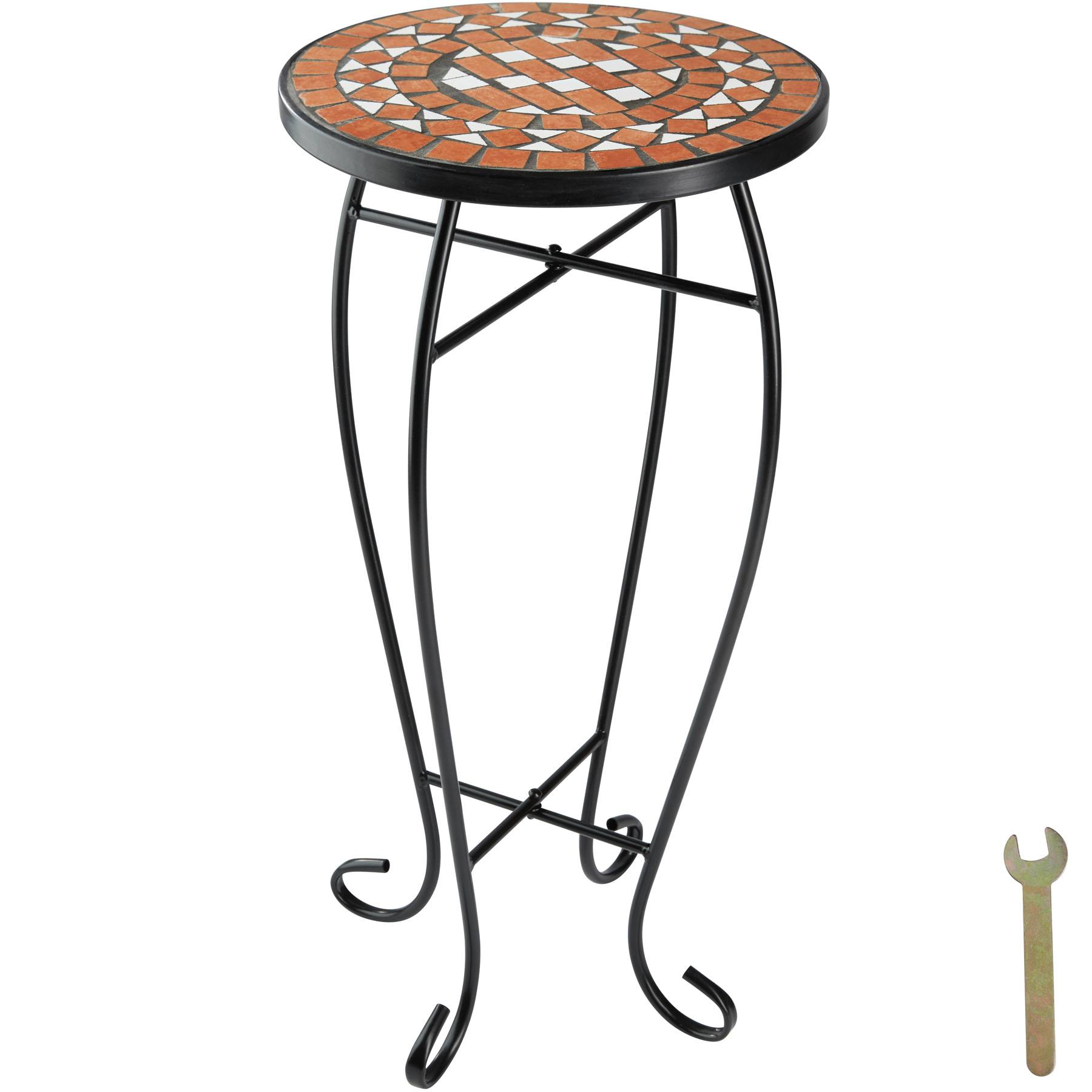 Balcony table with mosaic pattern (30x30x61.5cm)
