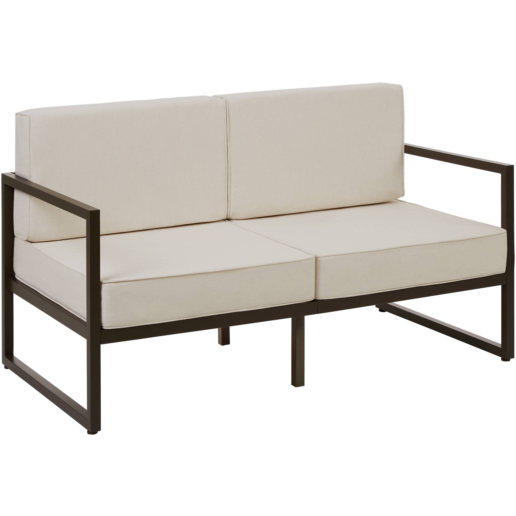Garden Sofa Comosa - two-seater sofa, XXL padding, steel frame
