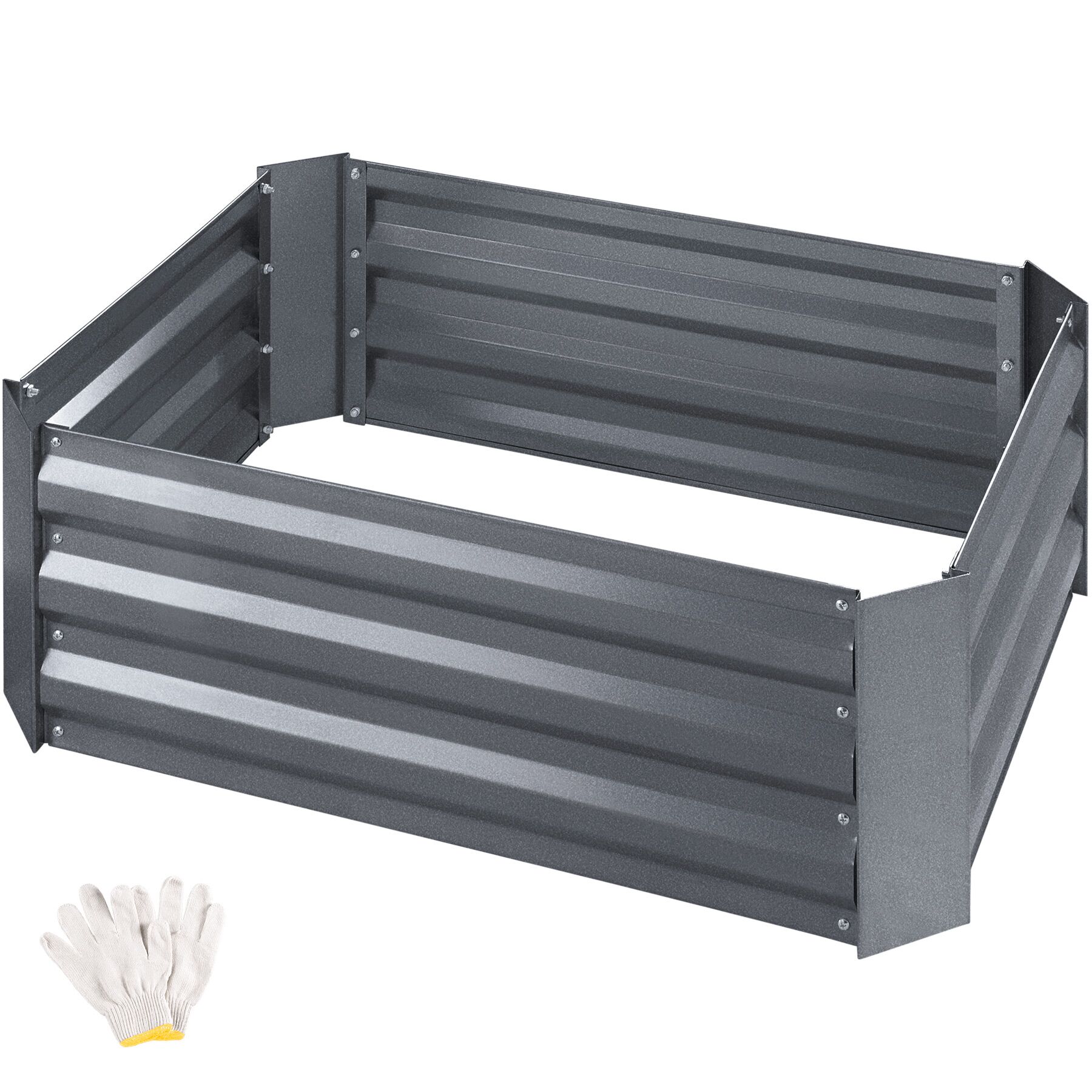 Raised Bed Valeriana - galvanised steel, weather-resistant, 140 l capacity, 80 x 60 x 30 cm