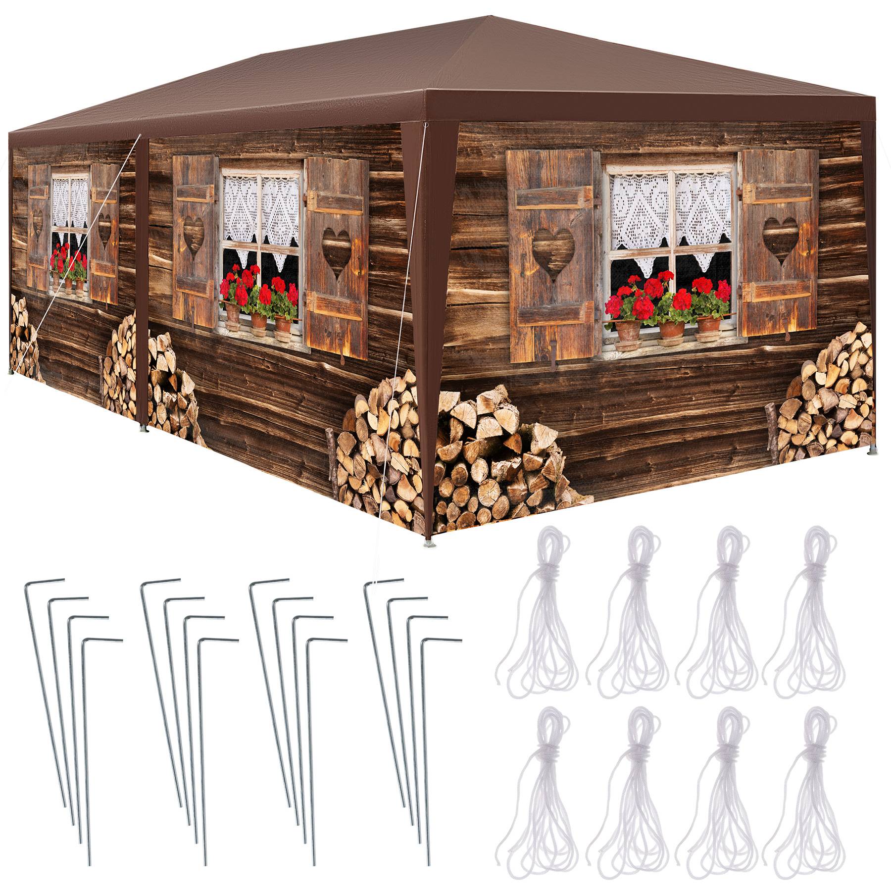 Gazebo Alpine - removable side panels, plug-in assembly