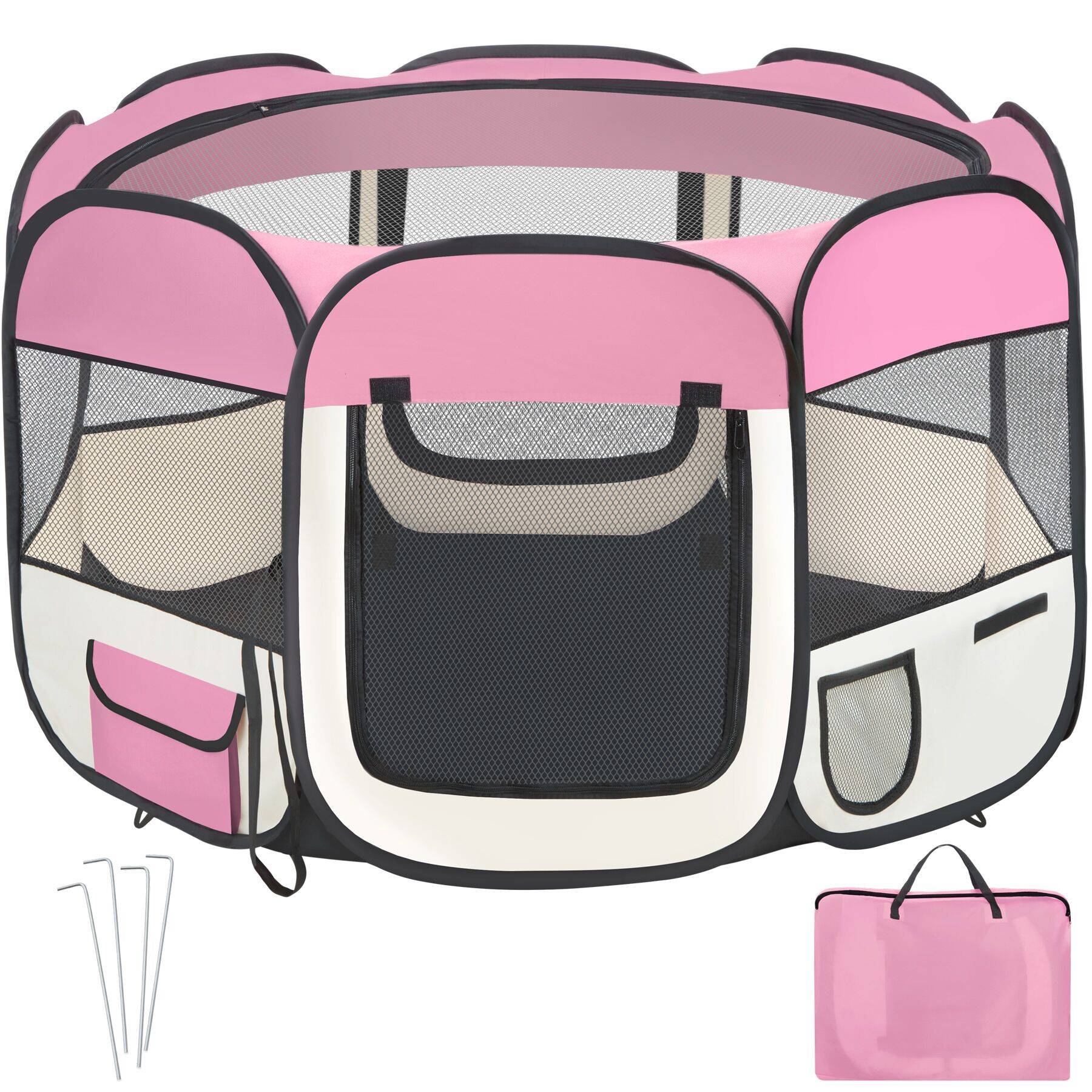 Tierlaufstall aus Polyester inkl. Tragetasche