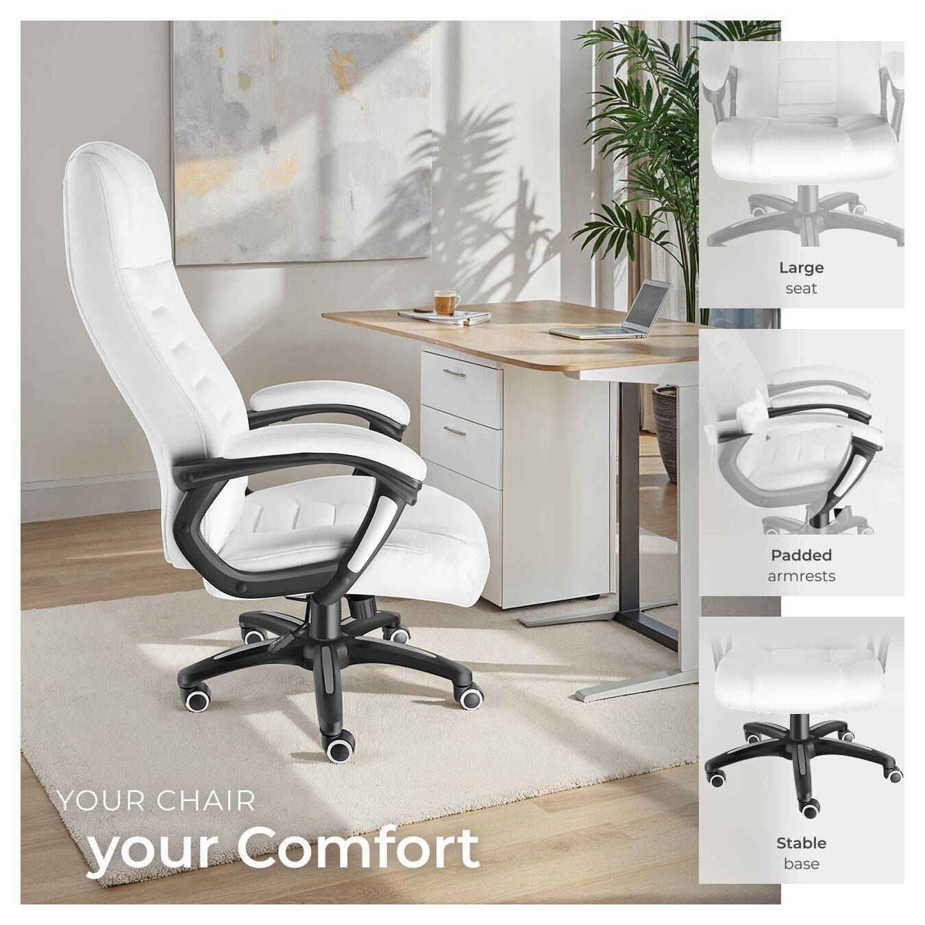 Buy Office Chair, 360° rotatable and stepless height adjustment