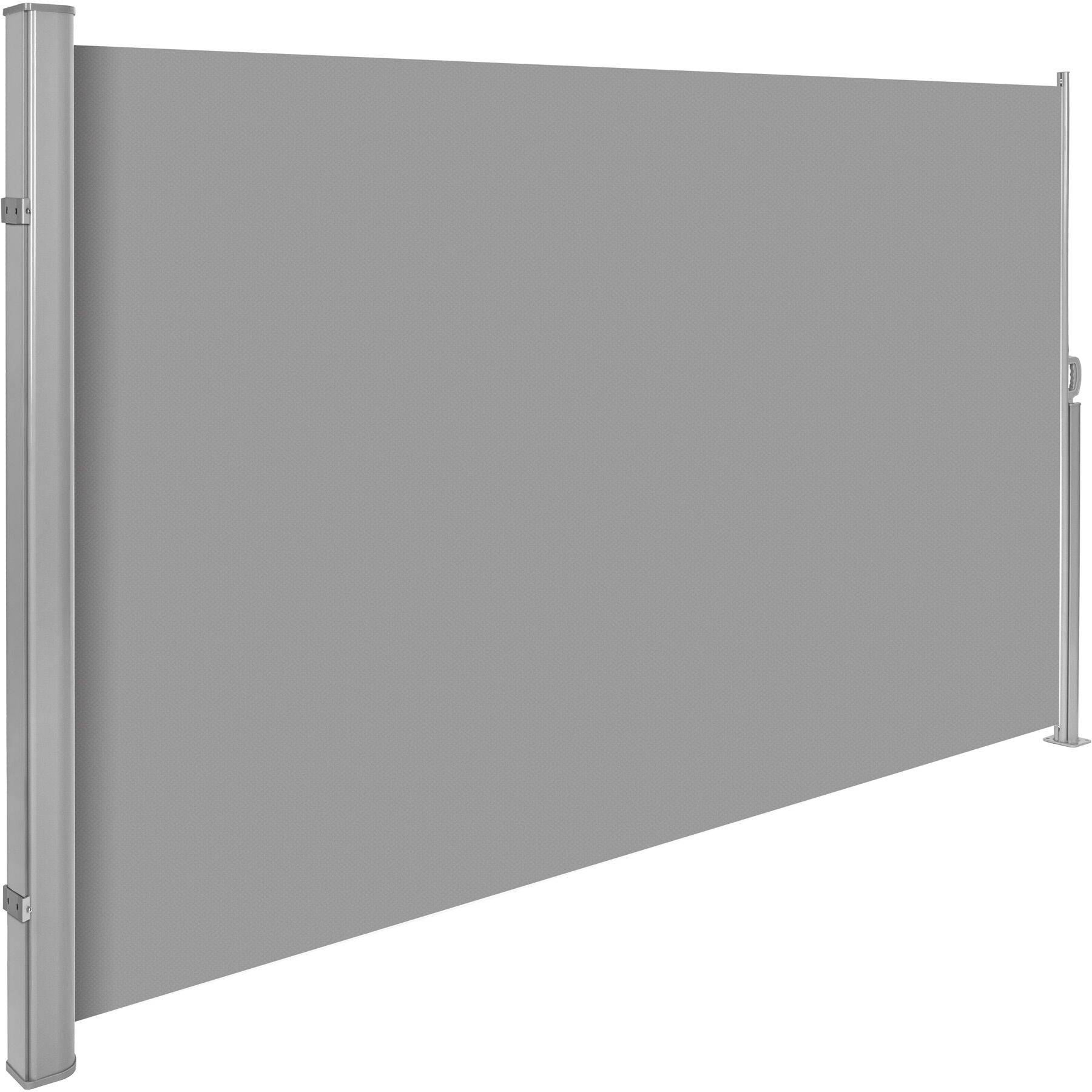 Garden Privacy Screen with retractable side awning and aluminium casing