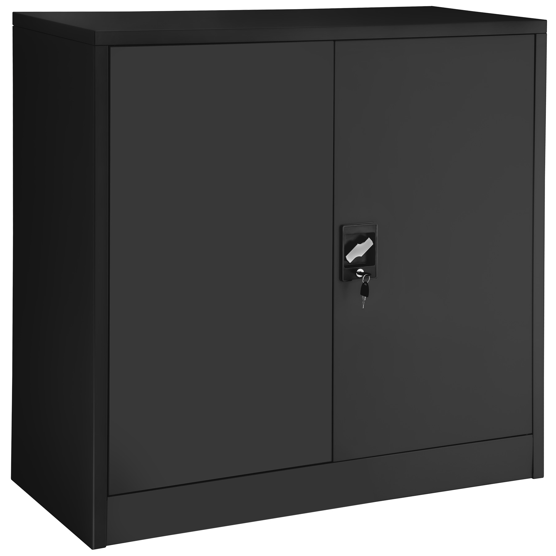 Filing Cabinet - 3 shelves, height-adjustable, lockable, 90 x 40 x 90 cm