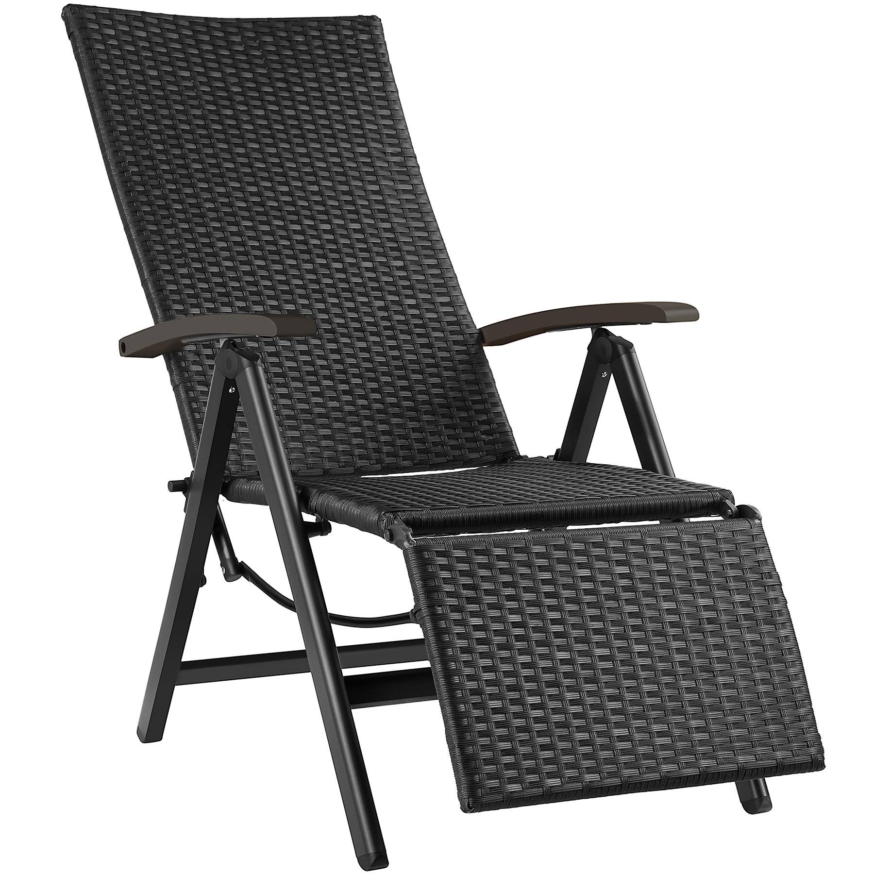 Garden Chair Brisbane - 6-way adjustable backrest and footrest, foldable