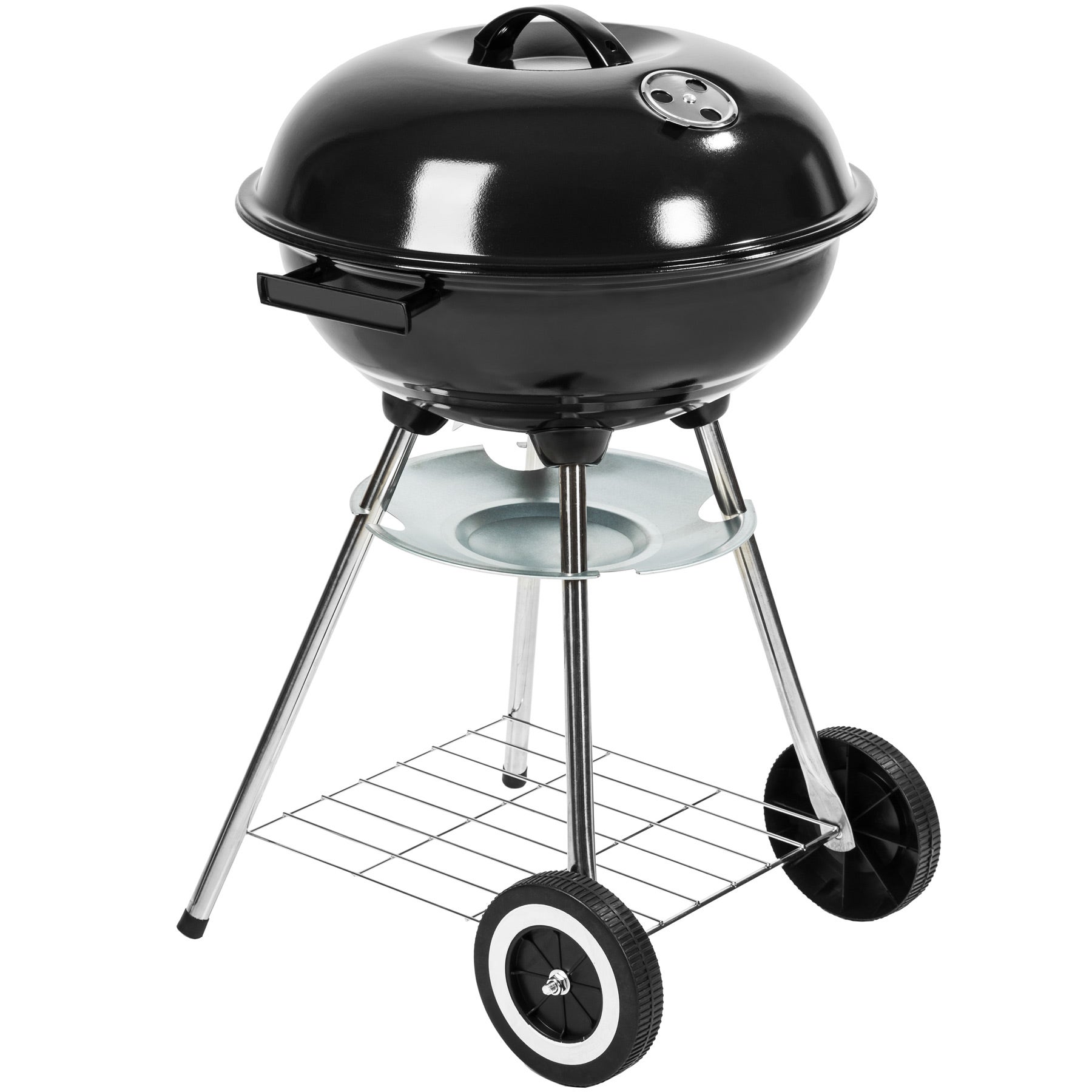 Buy Charcoal grill with 2 wheels adjustable air flow 41.5 cm diameter online cheap tectake