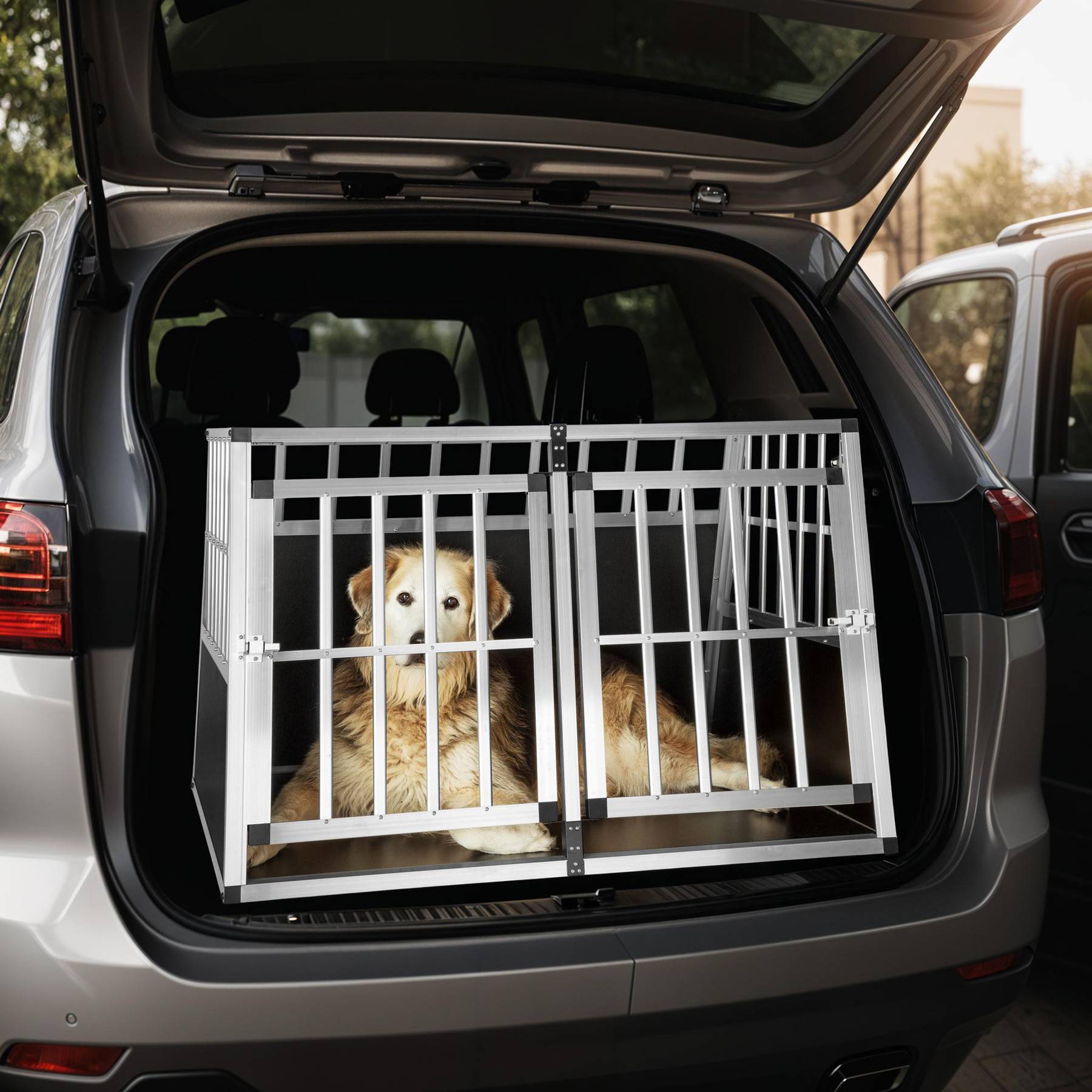 Double Dog Suv Dog Cage Buy Dog Crate Double, 104 X X 69 Cm