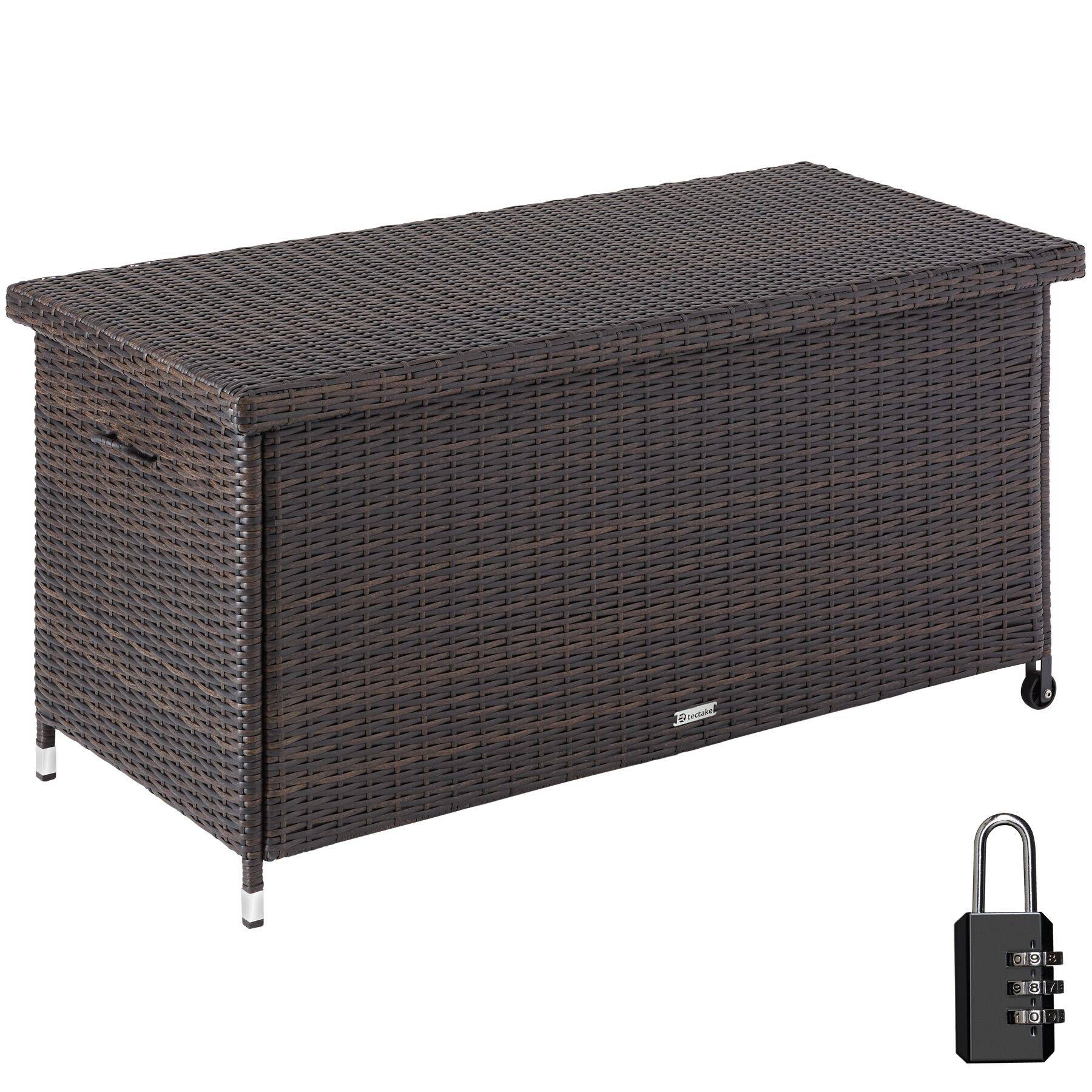 Storage Box Kiruna - rattan garden furniture cushion storage 120 x 55 x 61.5 cm