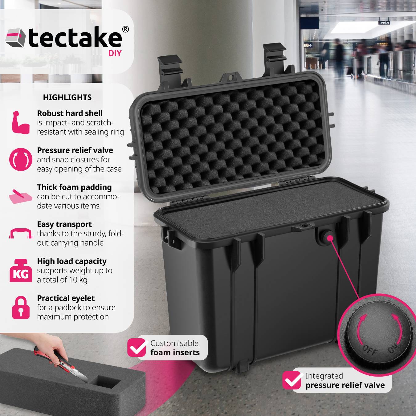 Buy Camera Case Al, made from a durable hard shell with thick