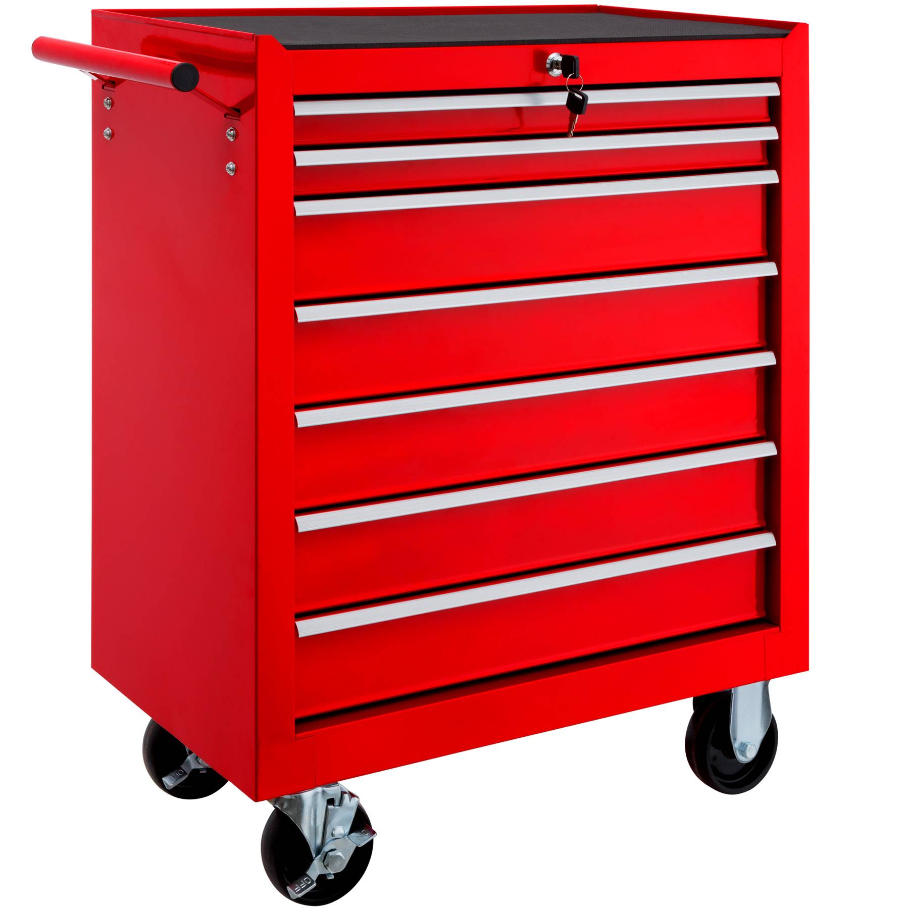 Tool Chest - 7 drawers, 4 wheels, central locking