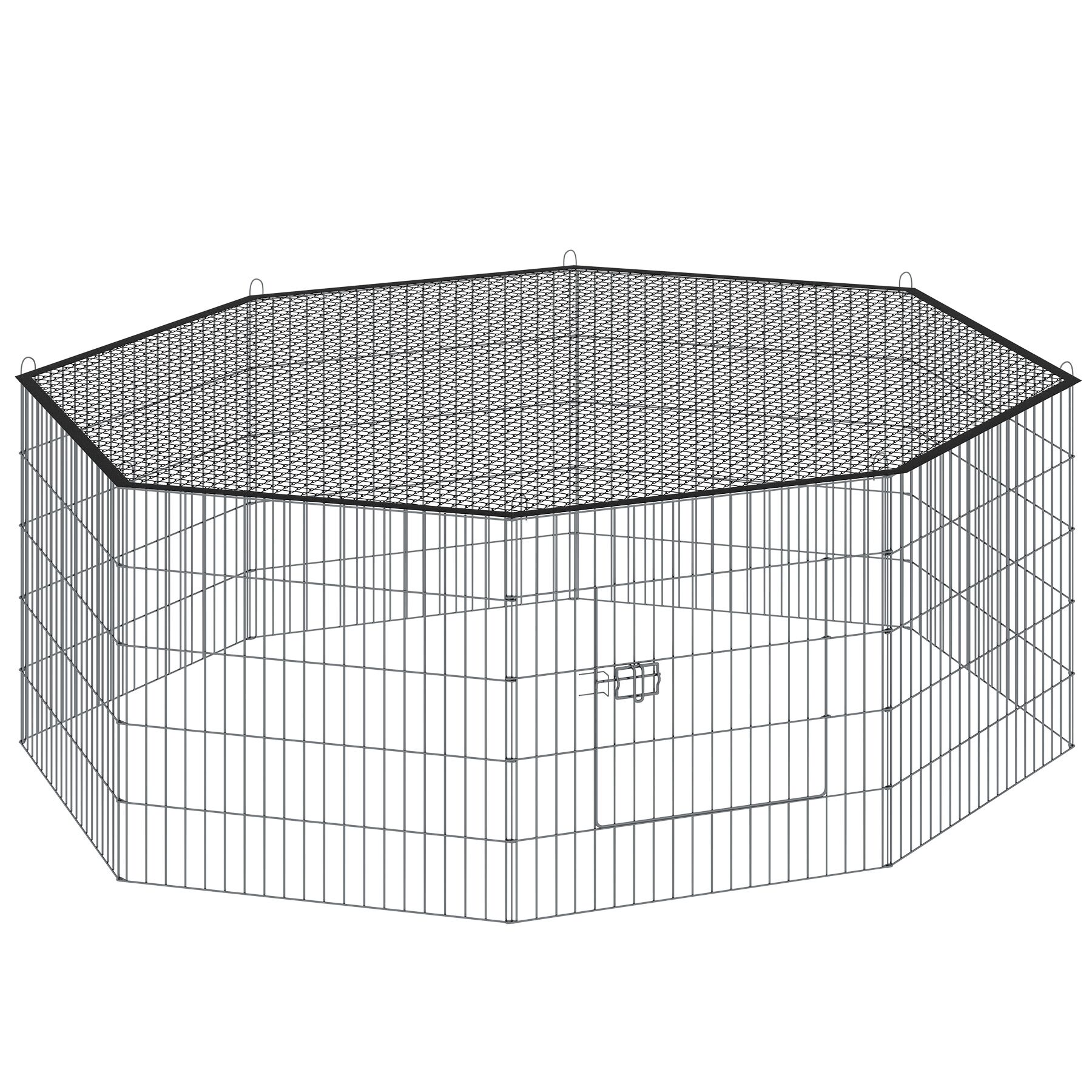 Rabbit Run Hopper - 8 enclosure grid elements with safety net, 145cm diameter