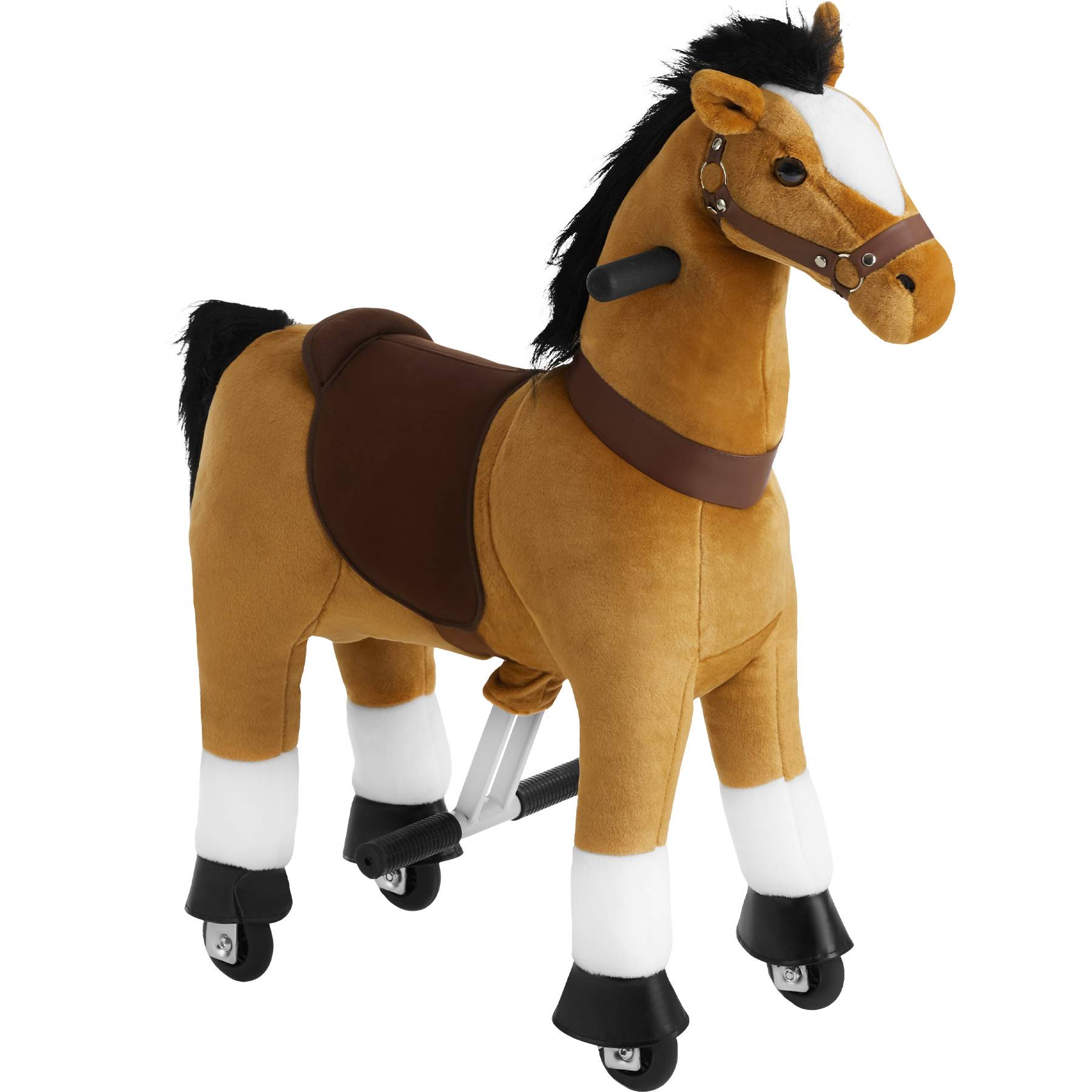 Rocking Horse Sabrina - easy to ride, 4 wheels, high load capacity, non-slip pedals