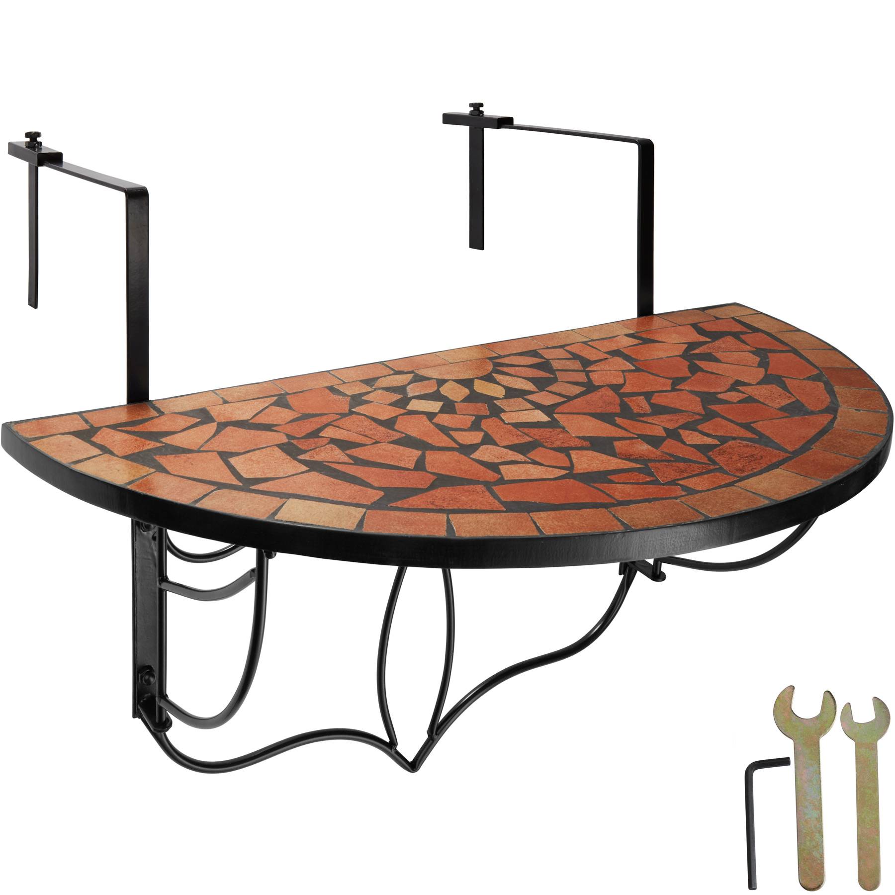 Hanging table with mosaic pattern (75x65x62cm)