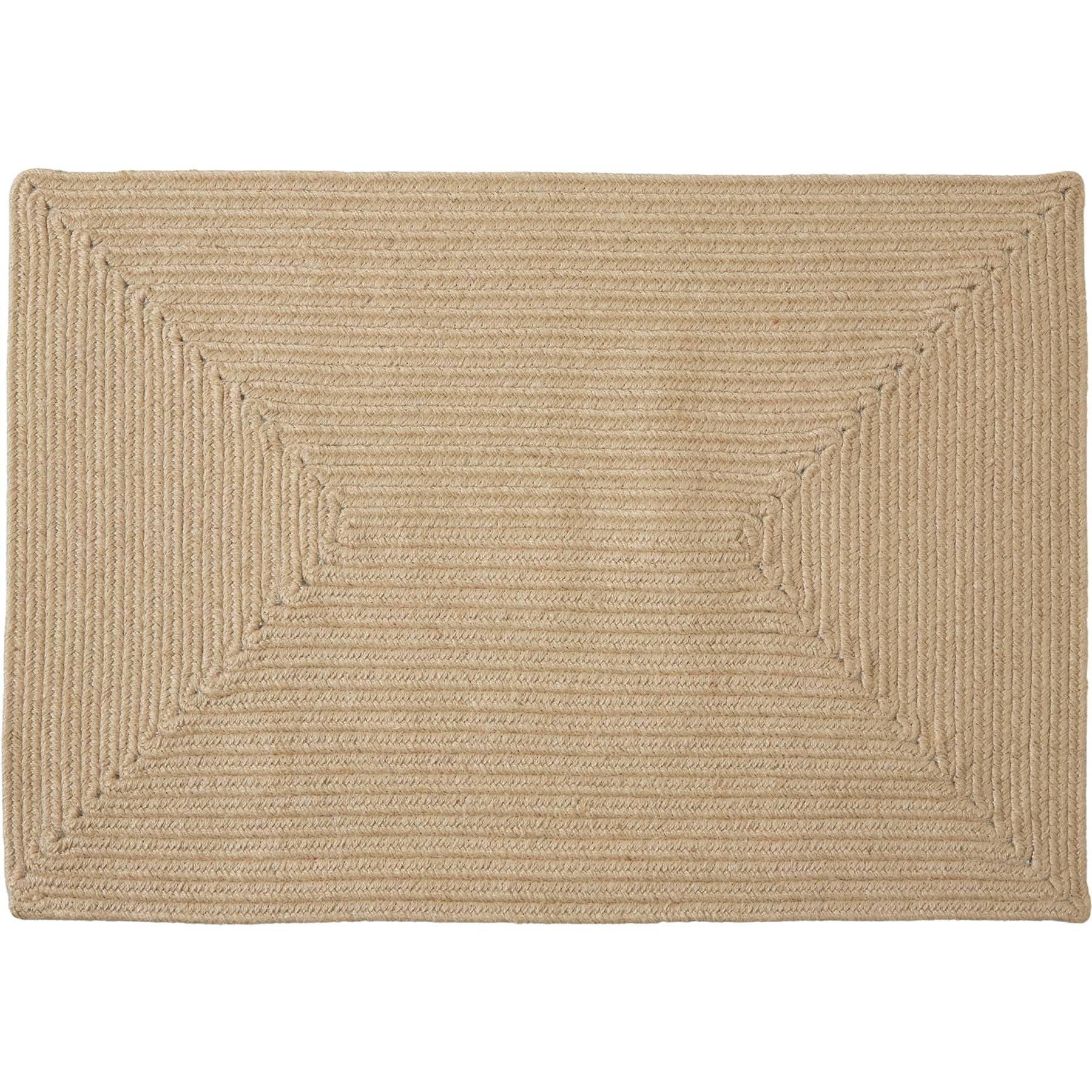 Rug - made with jute blend, boho style, durable and easy-care