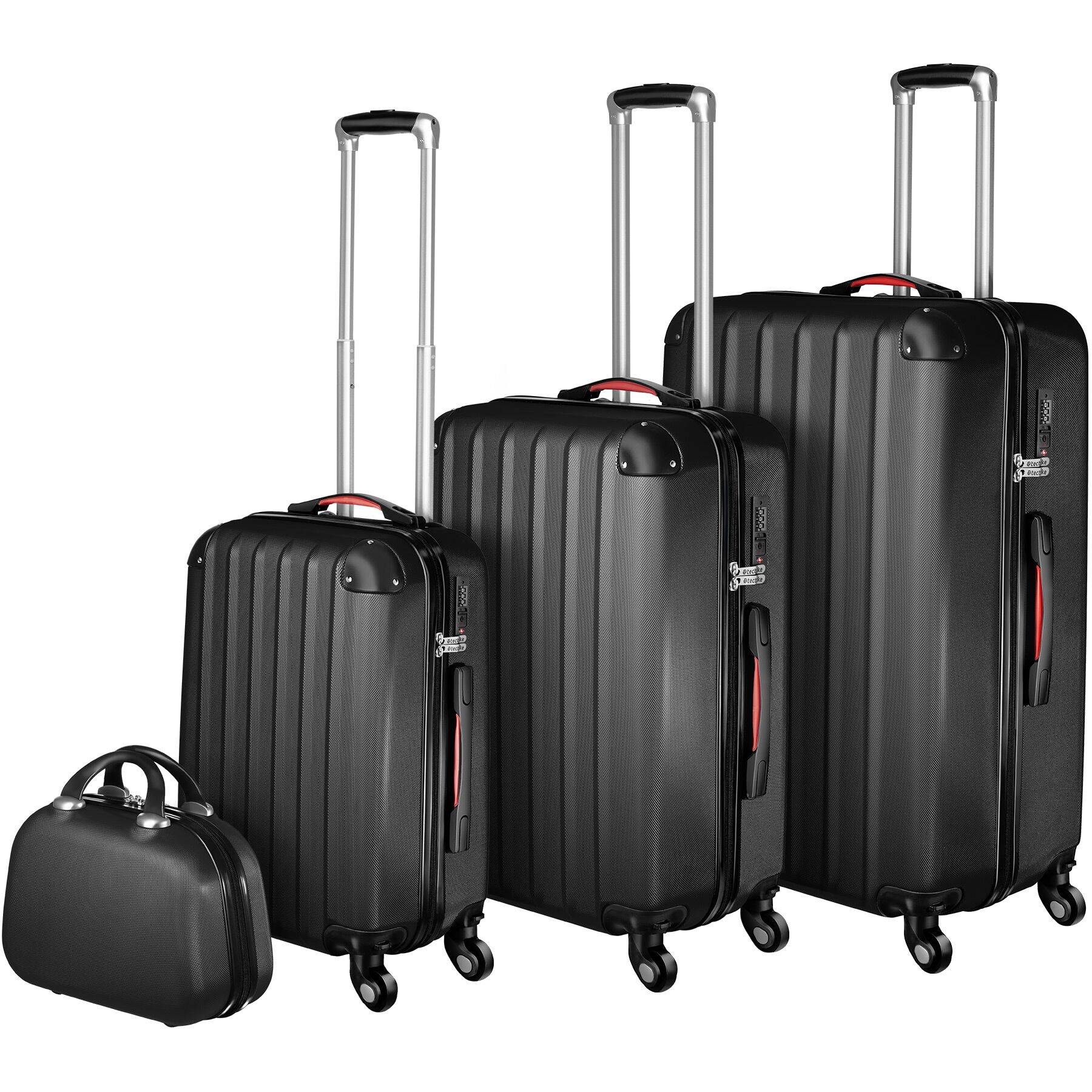 Hartschalenkoffer und Beauty-Case Set 4-tlg.