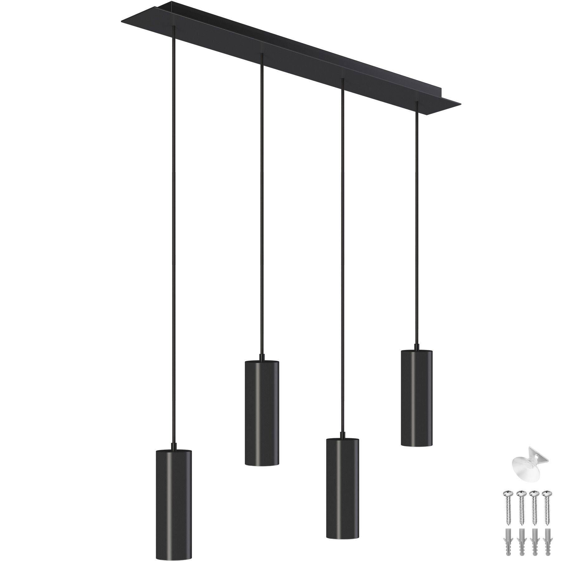 Ceiling Light Lumea - 4 pendant lights, length-adjustable cables