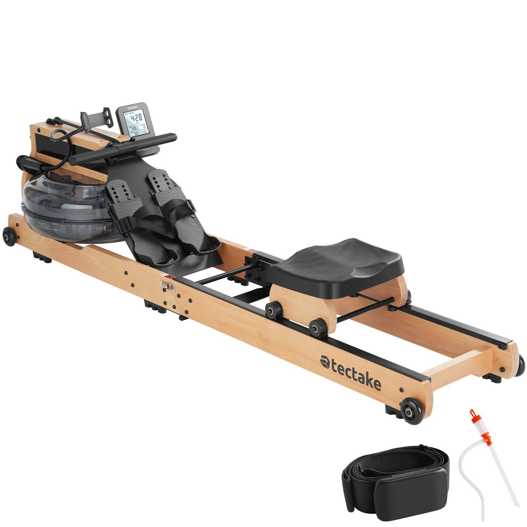 Home Rowing Machine Titan XR2 with 6 Resistance Levels, Training Computer and App Compatibility