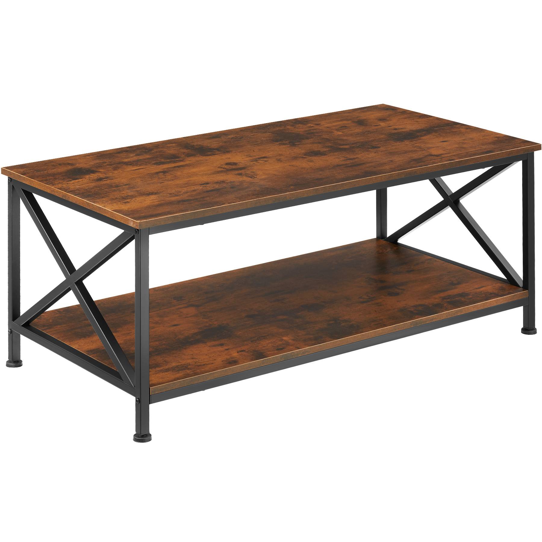 Coffee Table Pittsburgh - rectangular, with storage shelf