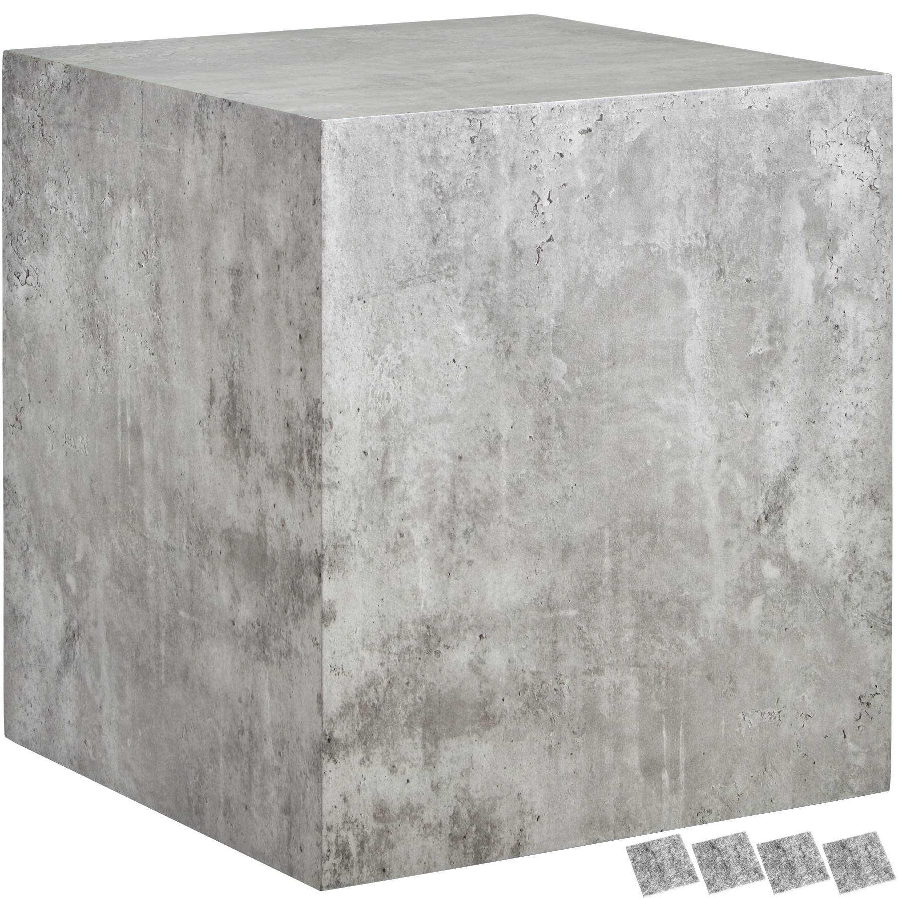 Coffee Table Lasley in a Modern Minimalist Cube Design with Luxury Materials