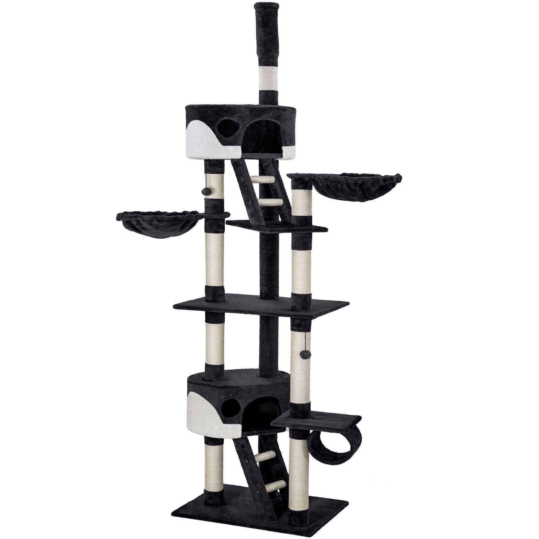 Black and white cat tree hot sale