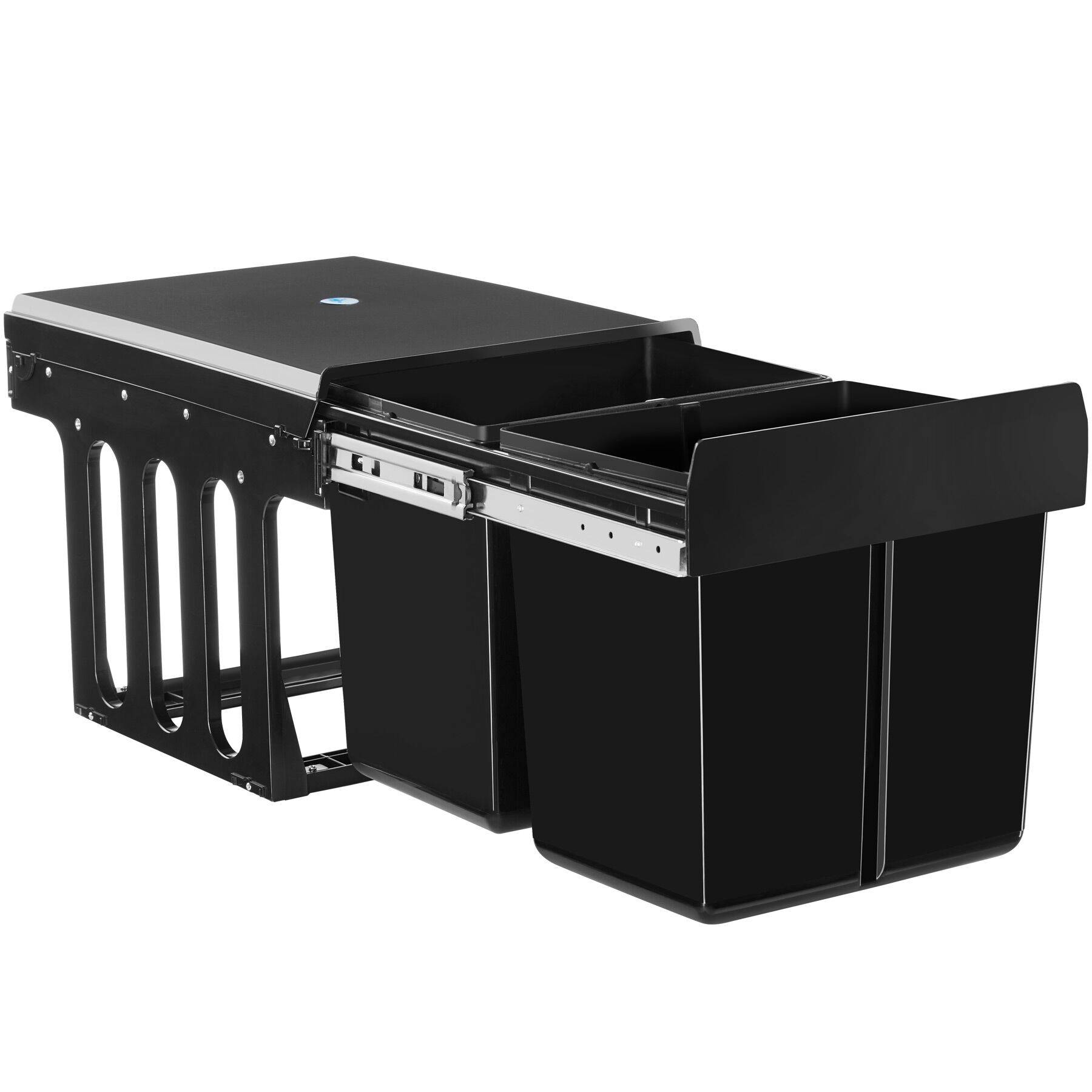 waste collector Ashlyn, 2-way separation, 30L, telescopic rails