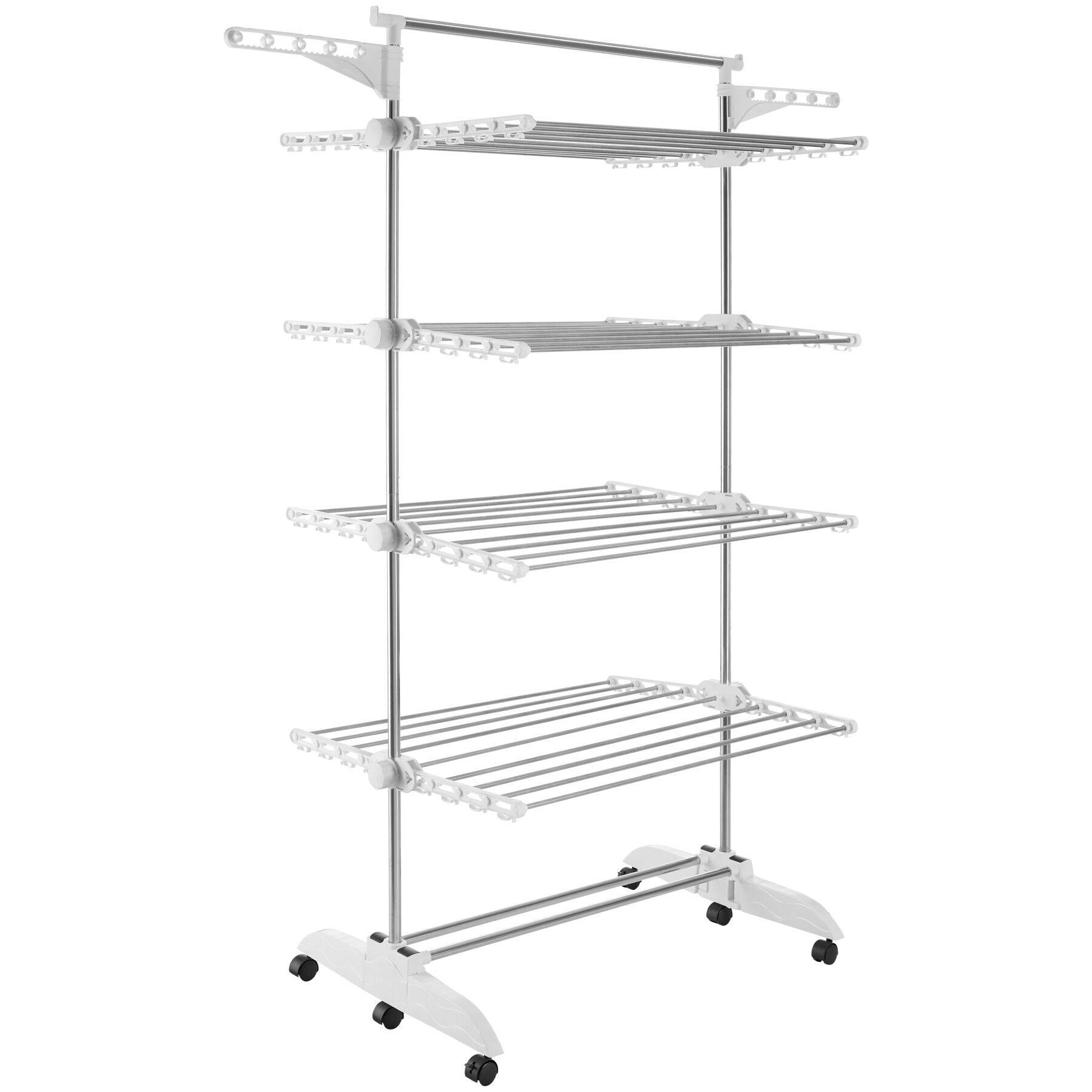 Drying Rack Odelia - with wheels, foldable, 4 tiers