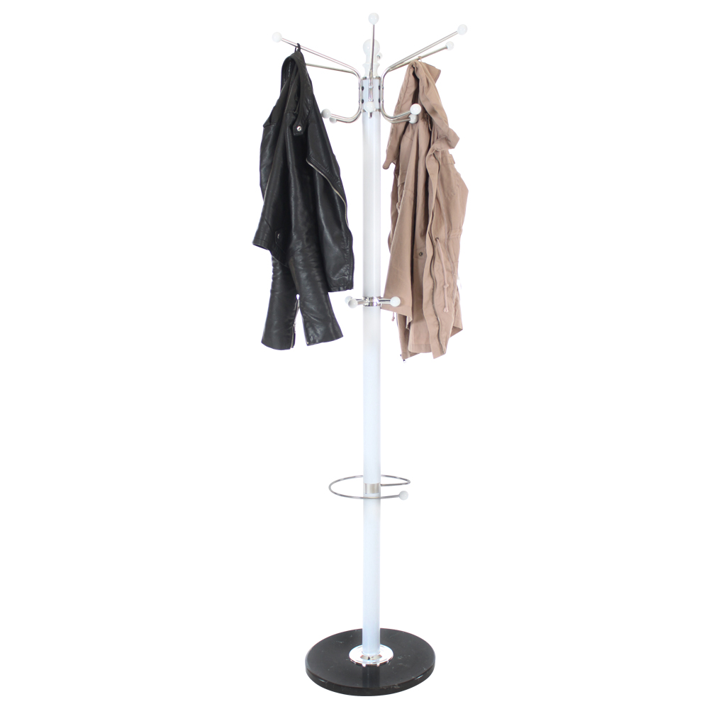 Coat Stand - 16 hooks, with umbrella and bag holder