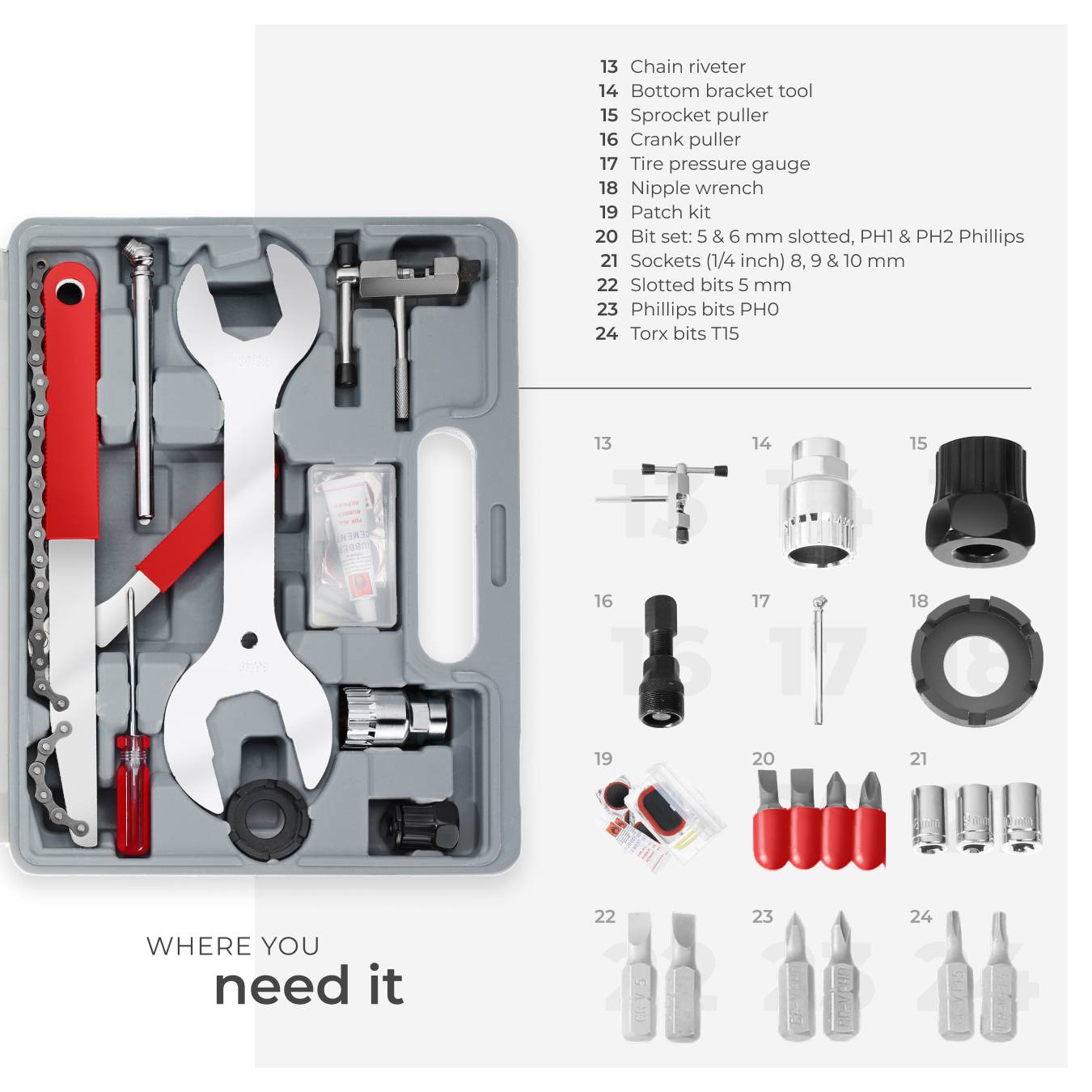 Bike Repair Tools Bike Crank Tool Kit Buy Bicycle Tool Set 50