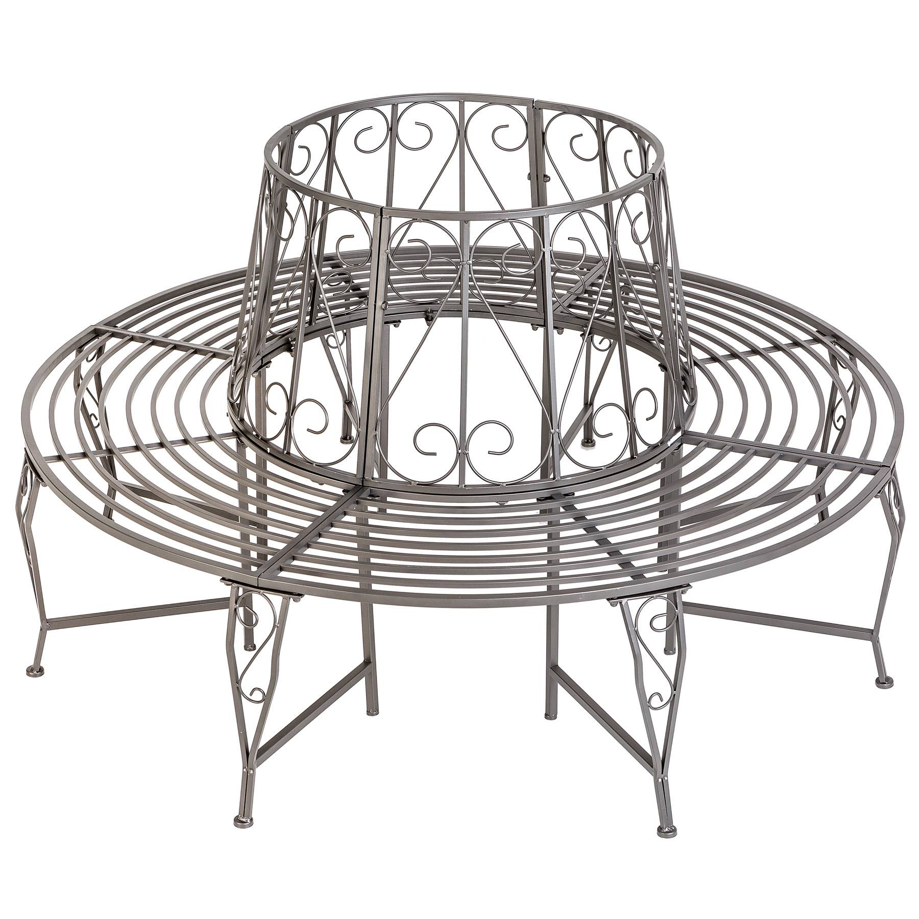 Garden Bench Enyd - circular tree bench, 164 x 164 x 89 cm