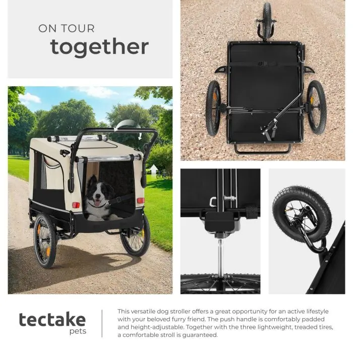 Dog Bike Trailer WoofRider Buy online | tectake