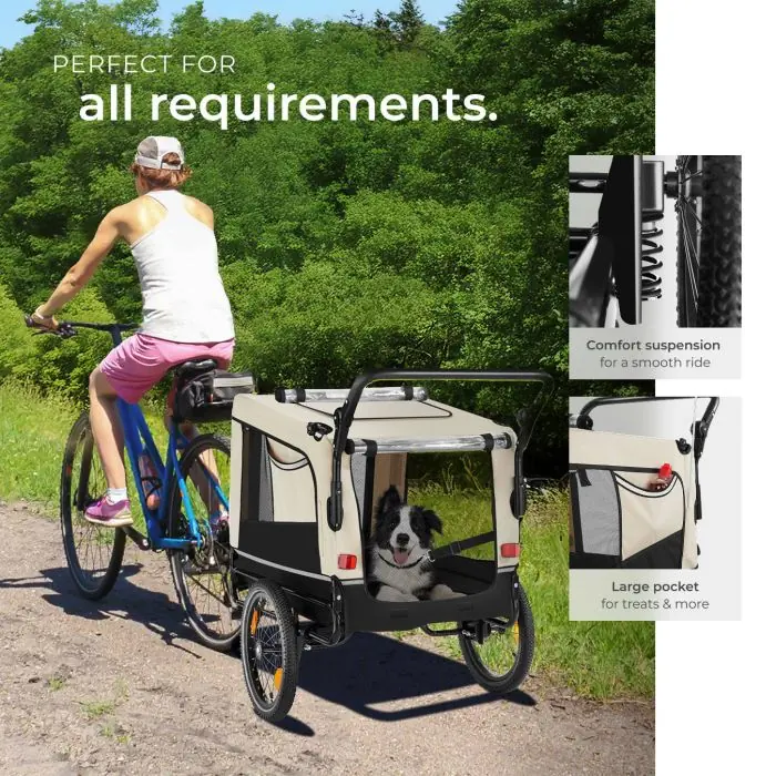 Dog Bike Trailer WoofRider Buy online | tectake