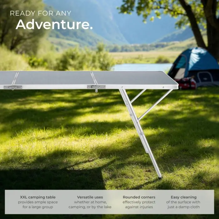 Aluminum Camping Table Jumbo Buy online | tectake