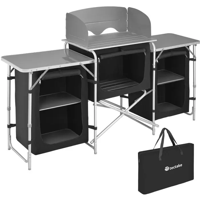 Camping Kitchen with 5 Compartments