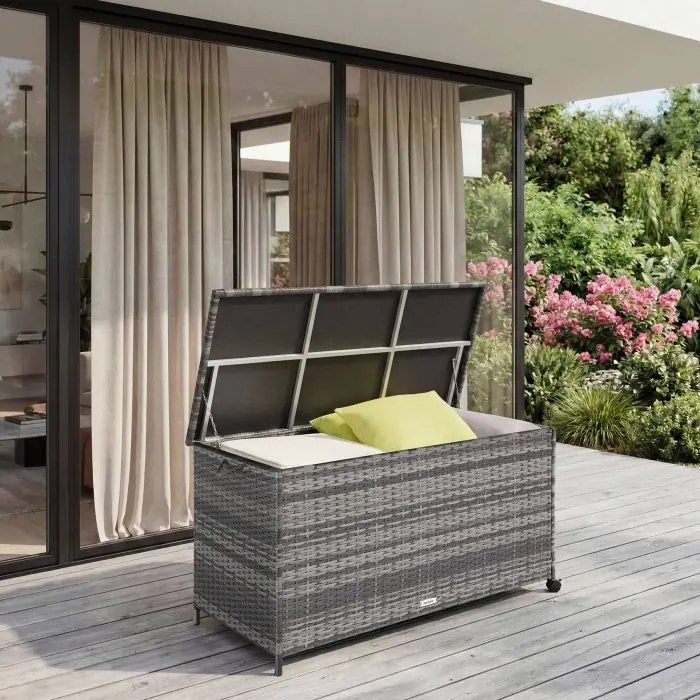 rattan storage nova garden storage box