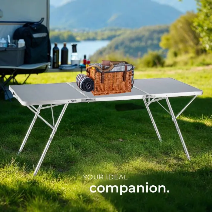Aluminum Camping Table Jumbo Buy online | tectake